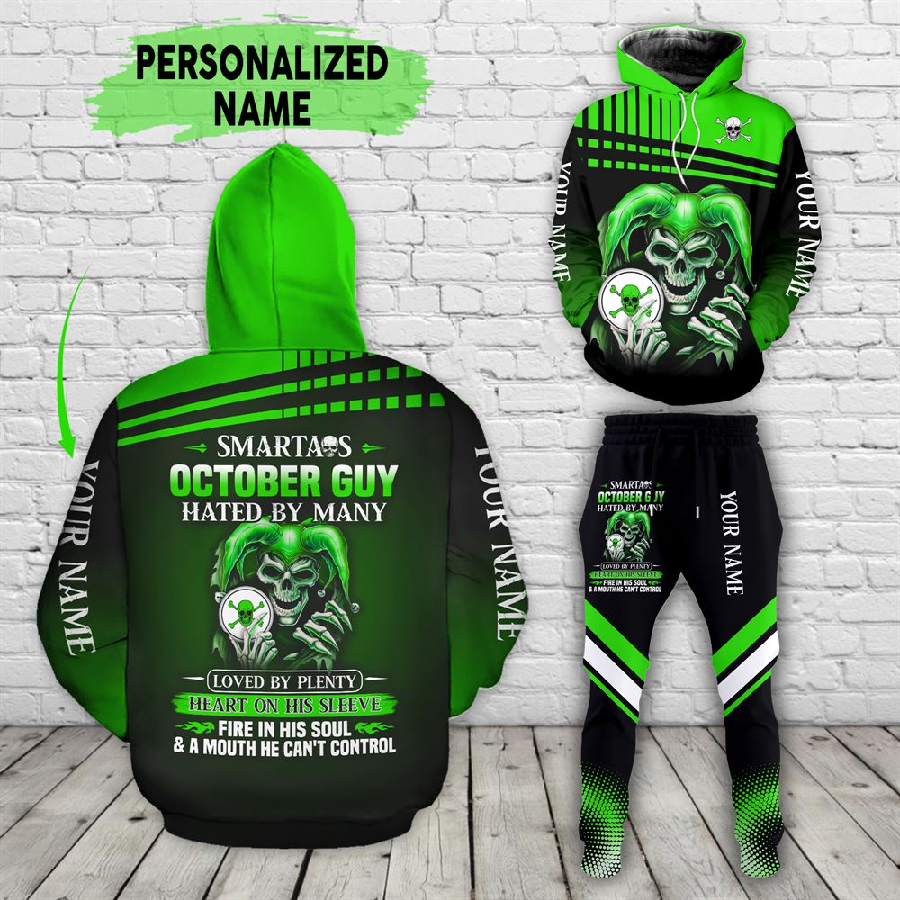 October Birthday Guy Combo October 3d Clothes Personalized Hoodie Joggers Set V030
