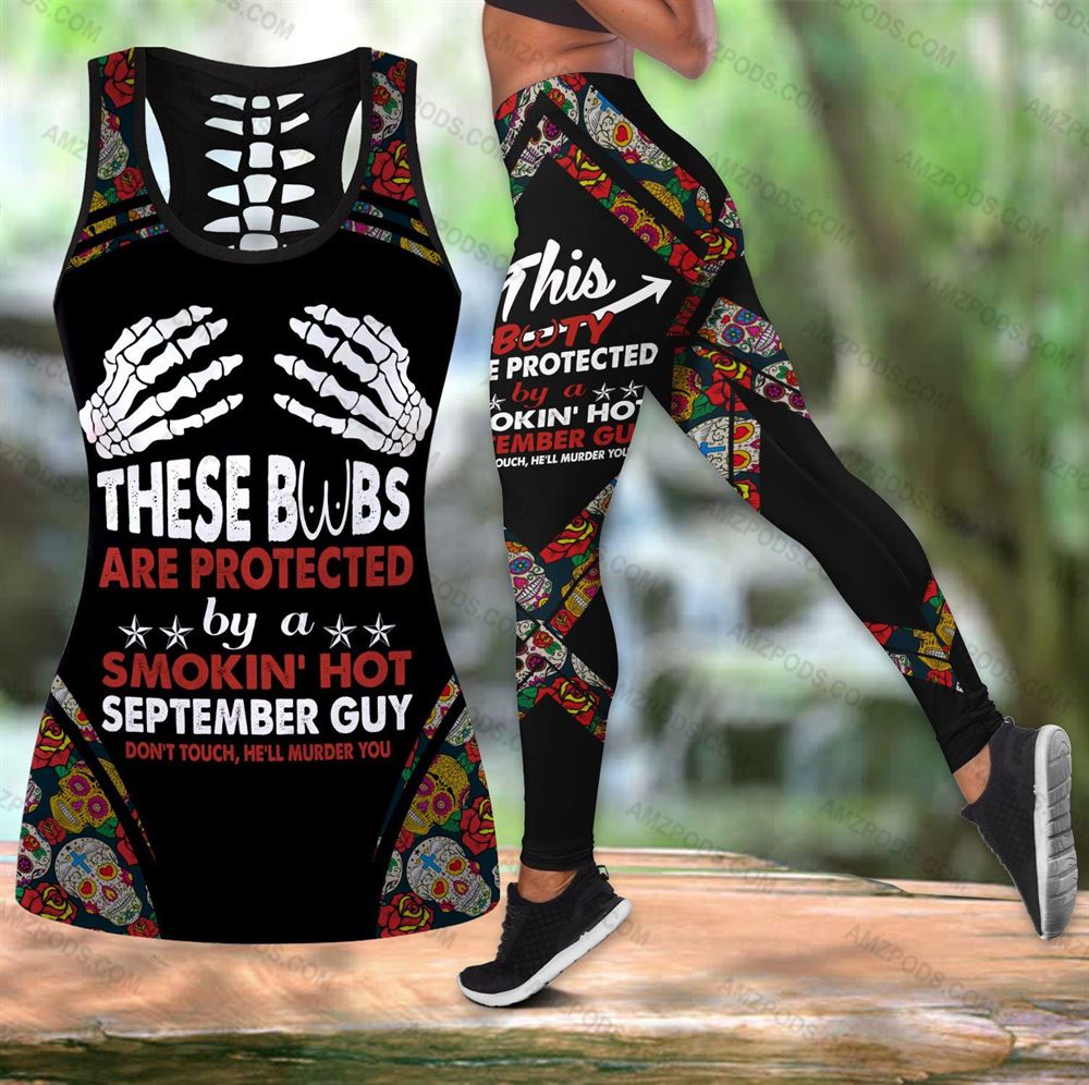 September Birthday Girl Combo September Outfit Hollow Tanktop Legging Personalized Set V040