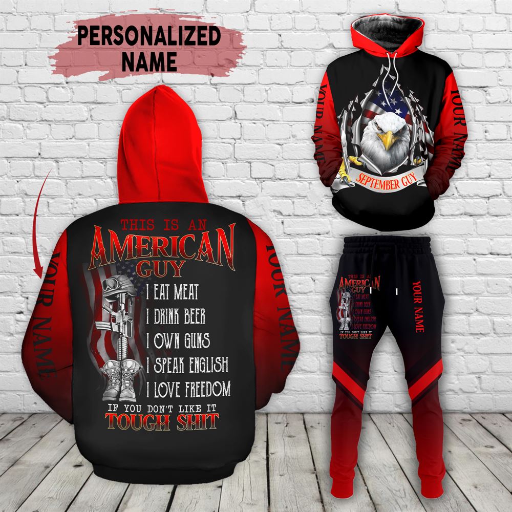 September Birthday Guy Combo September 3d Clothes Personalized Hoodie Joggers Set V023