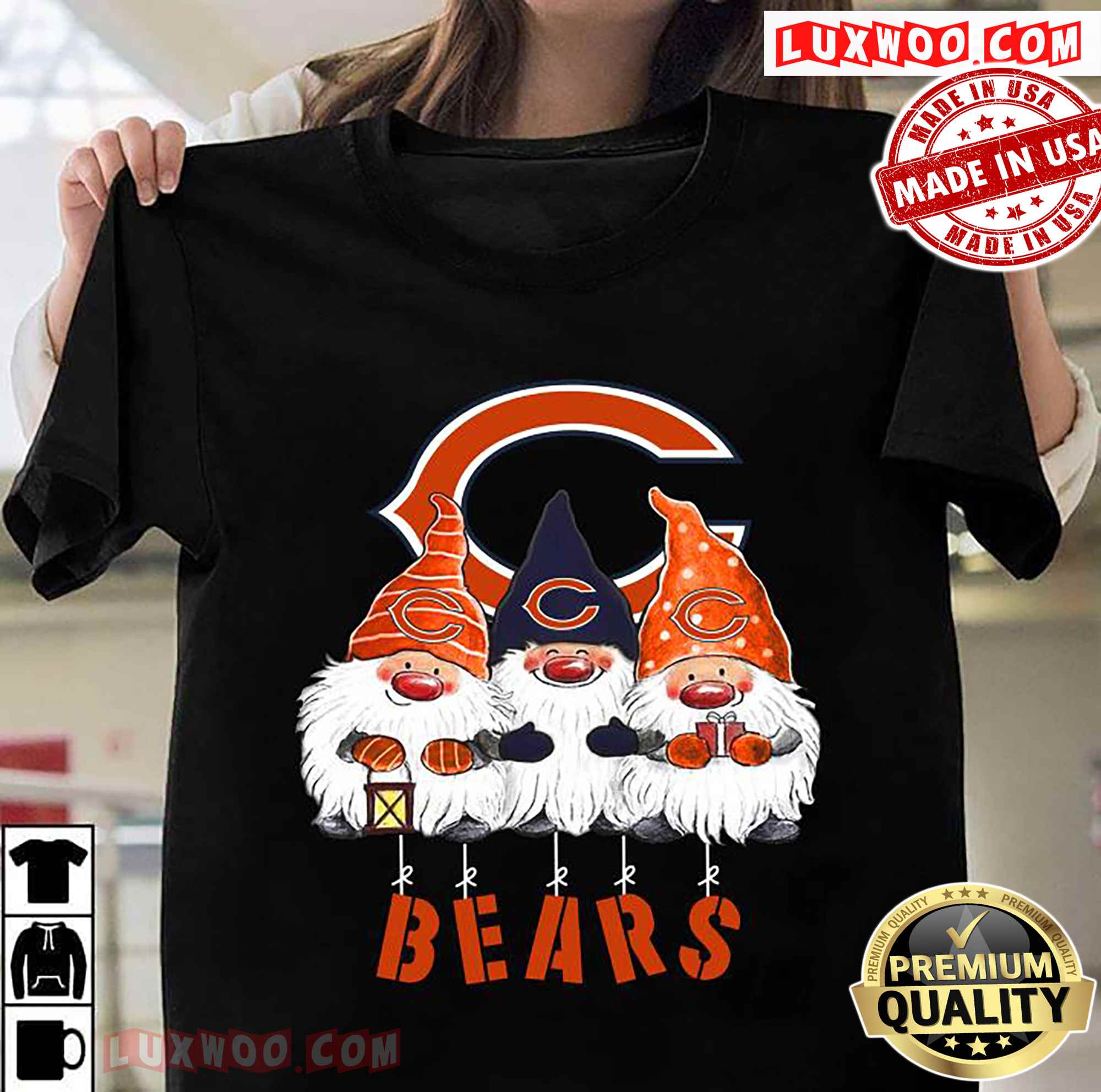 Gnomies Chicago Bears Christmas