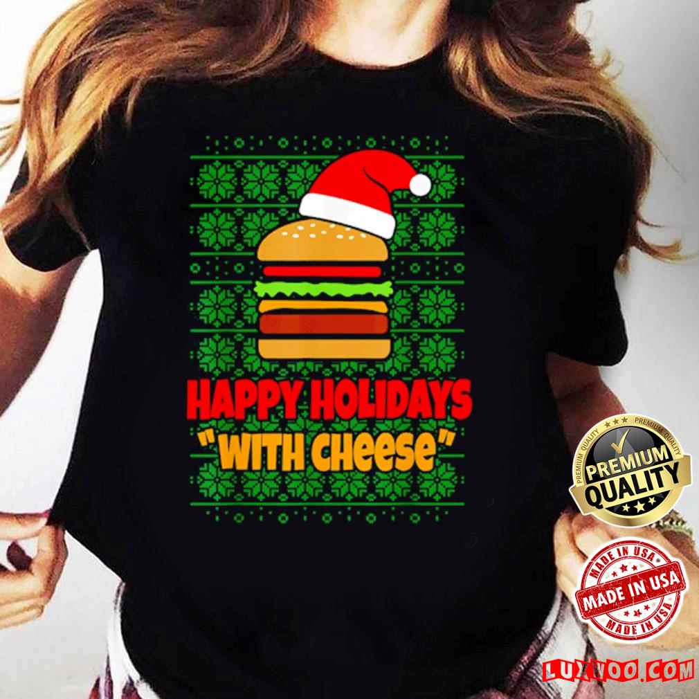 Happy Holidays With Cheese Christmas Cheeseburger