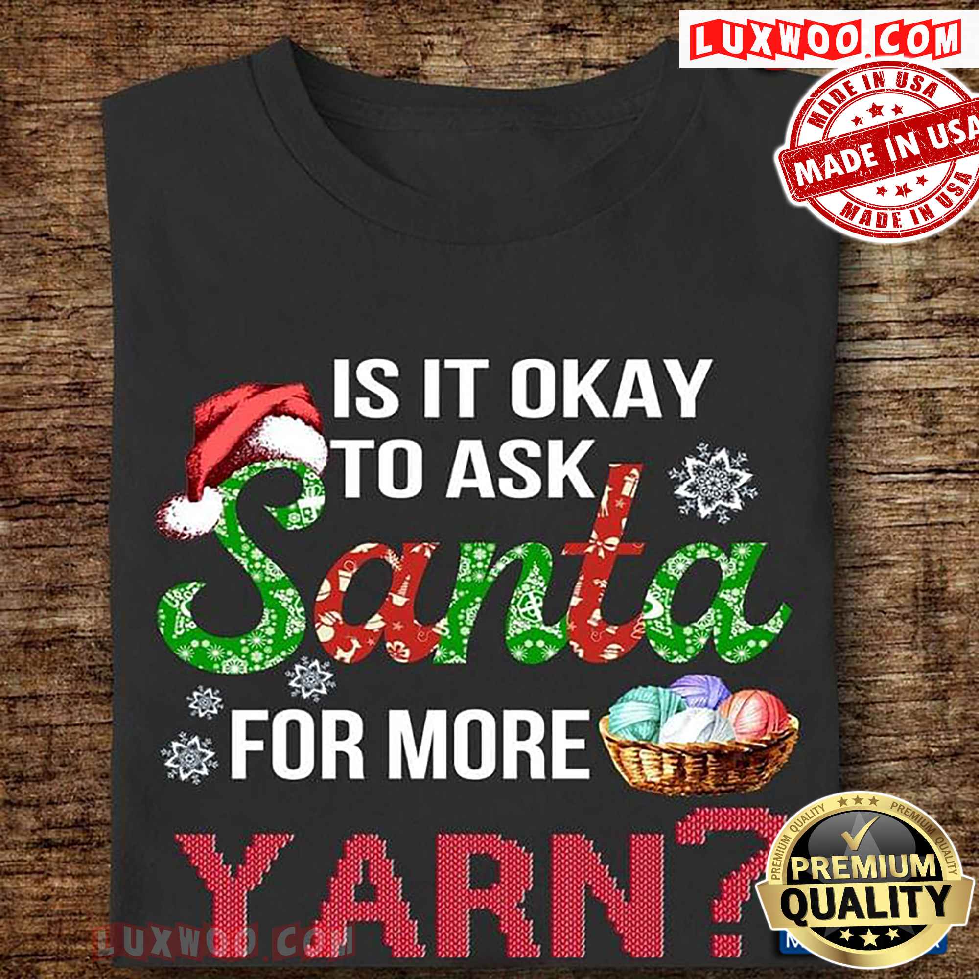 Is It Okay To Ask Santa For More Yarn Knitting Christmas