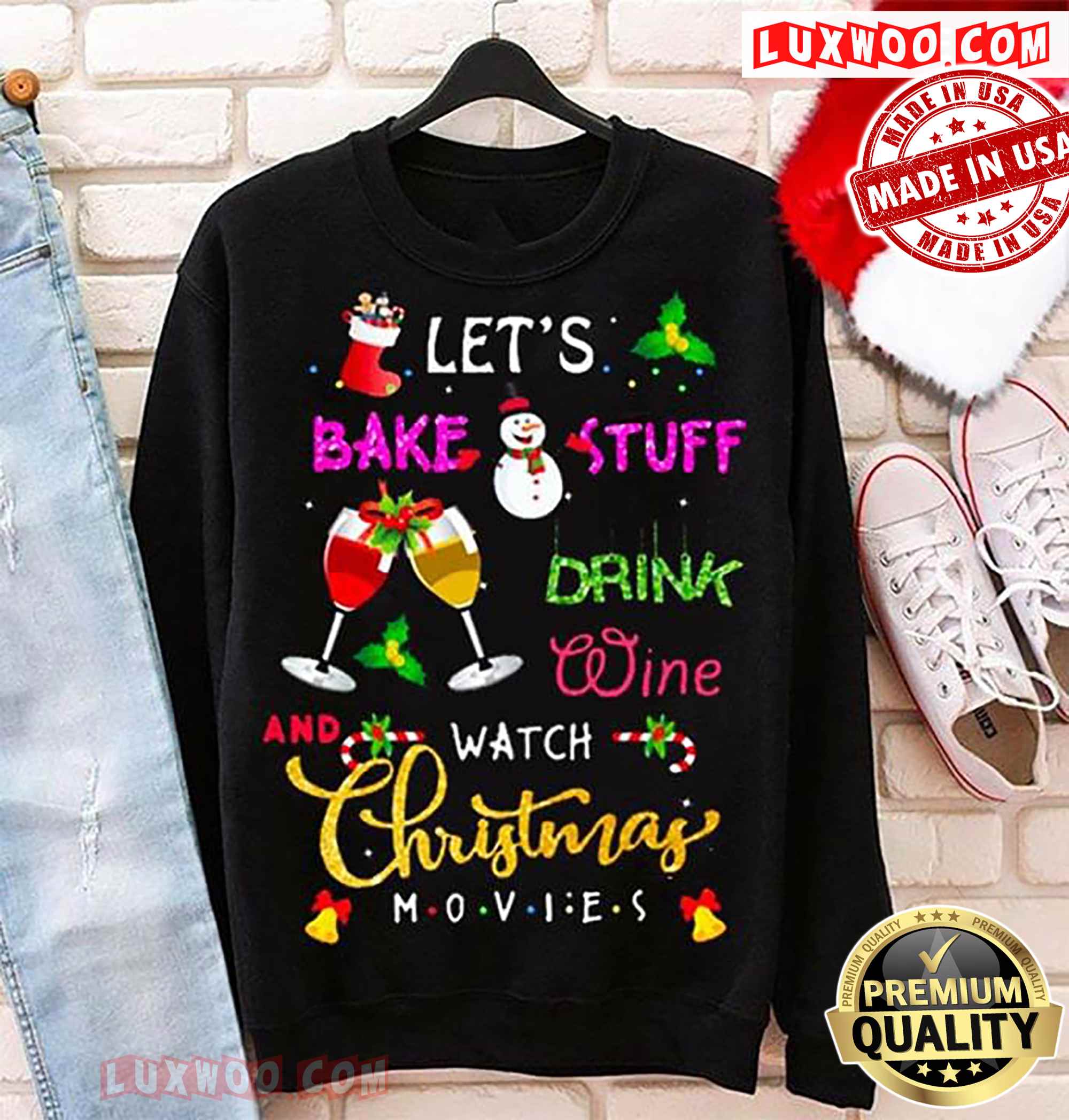 Lets Bake Stuff Drink Wine And Watch Christmas Movies Piyqv