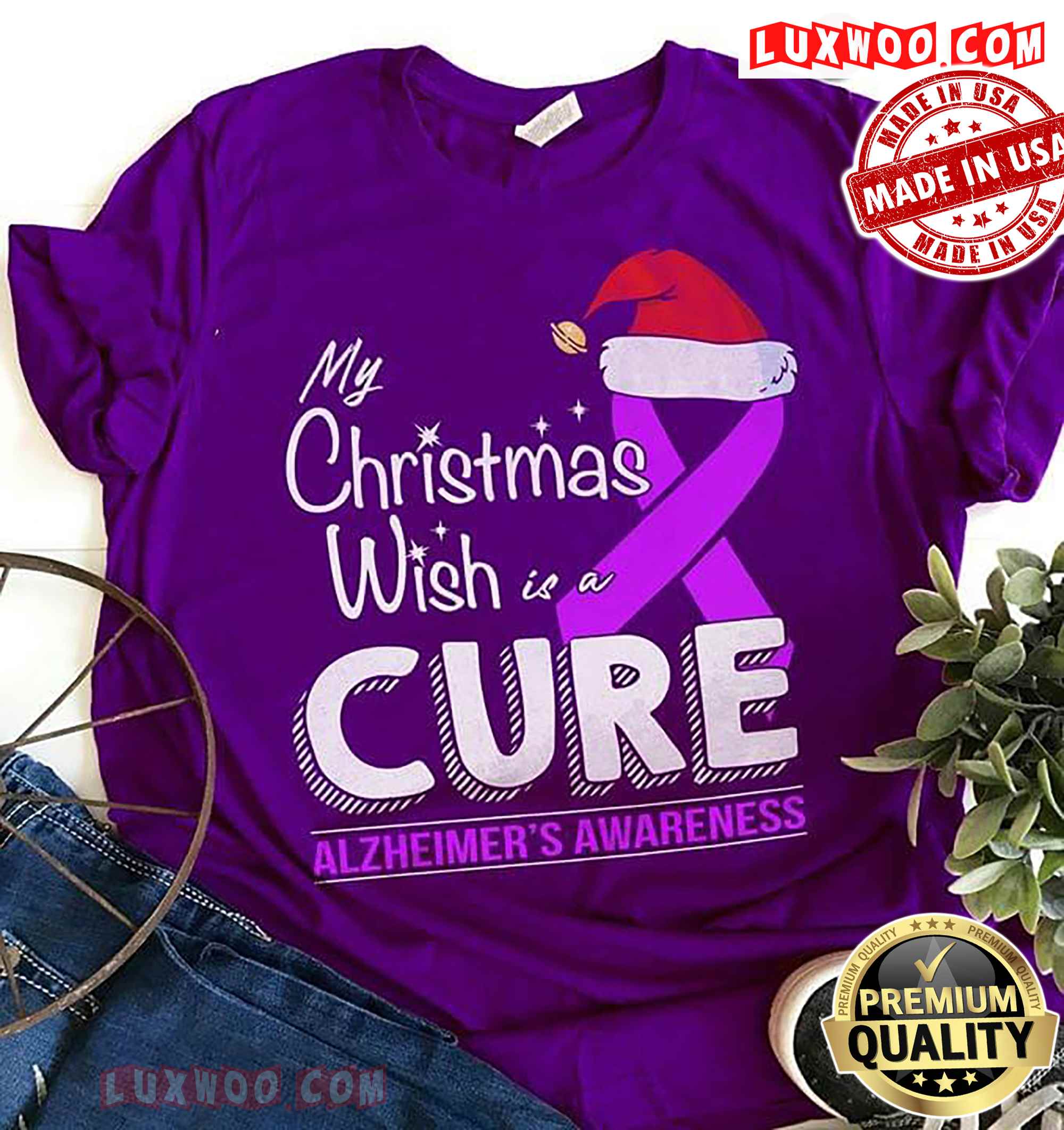 My Christmas Wish Is A Cure Alzheimers Awareness