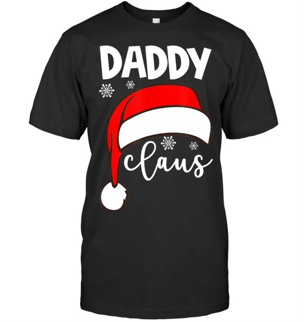 Daddy Claus Christmas Santa Hat Christmas T Shirt