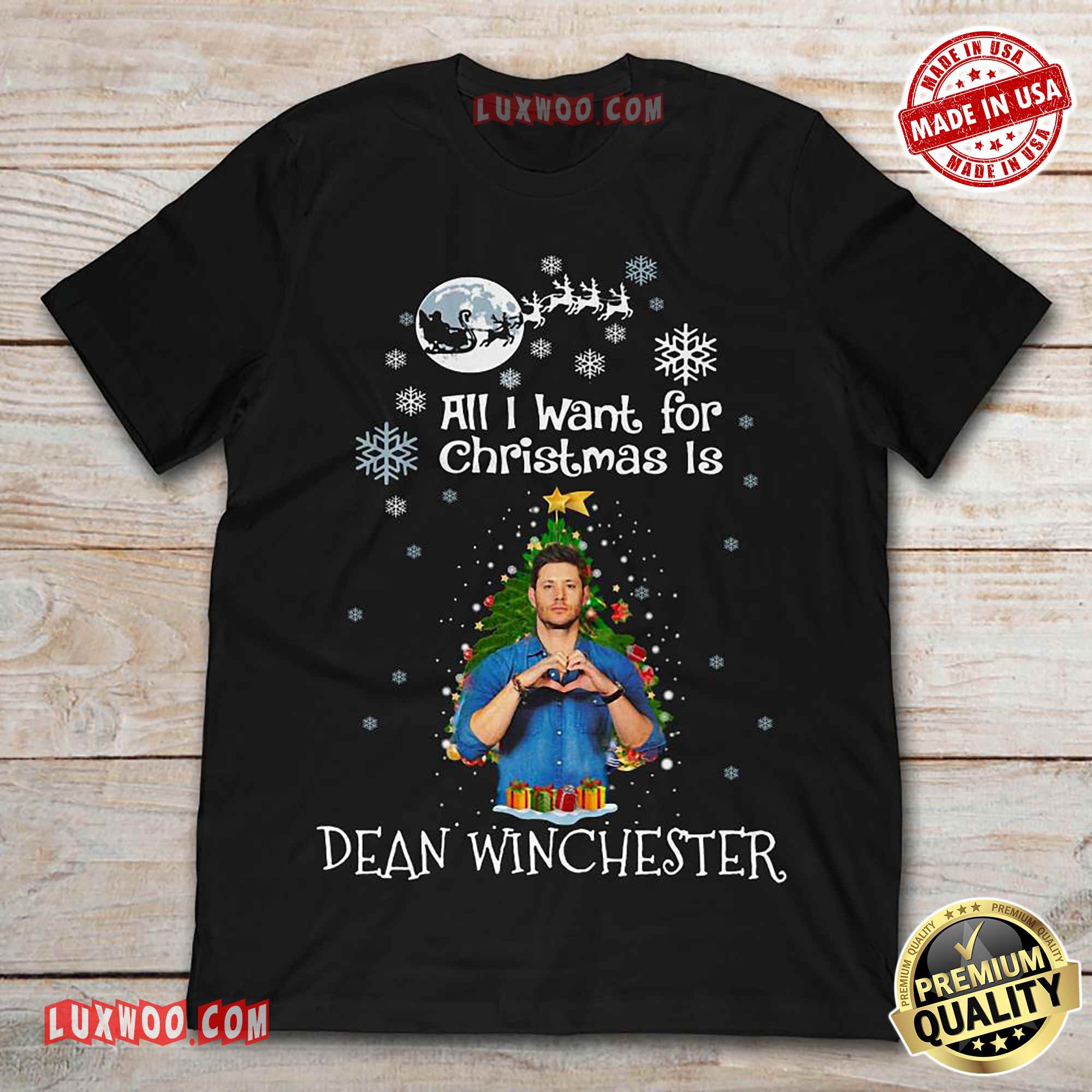 All I Want For Christmas Is Dean Winchester Tshirt