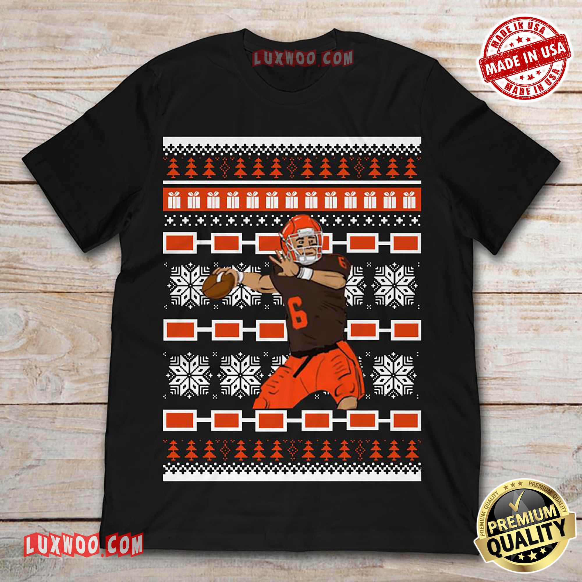 Baker Mayfield 6 Cleveland Browns Ugly Christmas Shirt