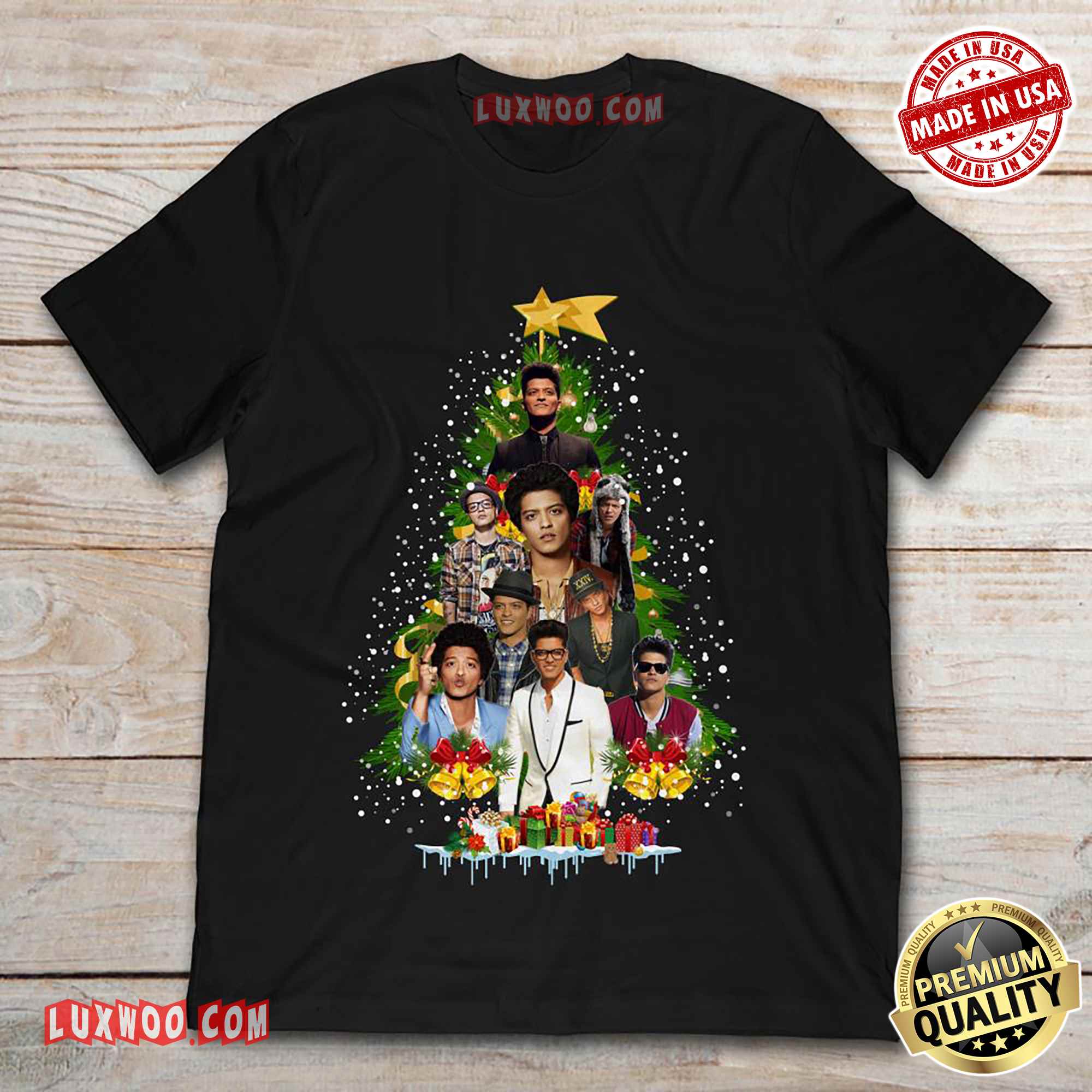 Bruno Mars Christmas Tree Shirt