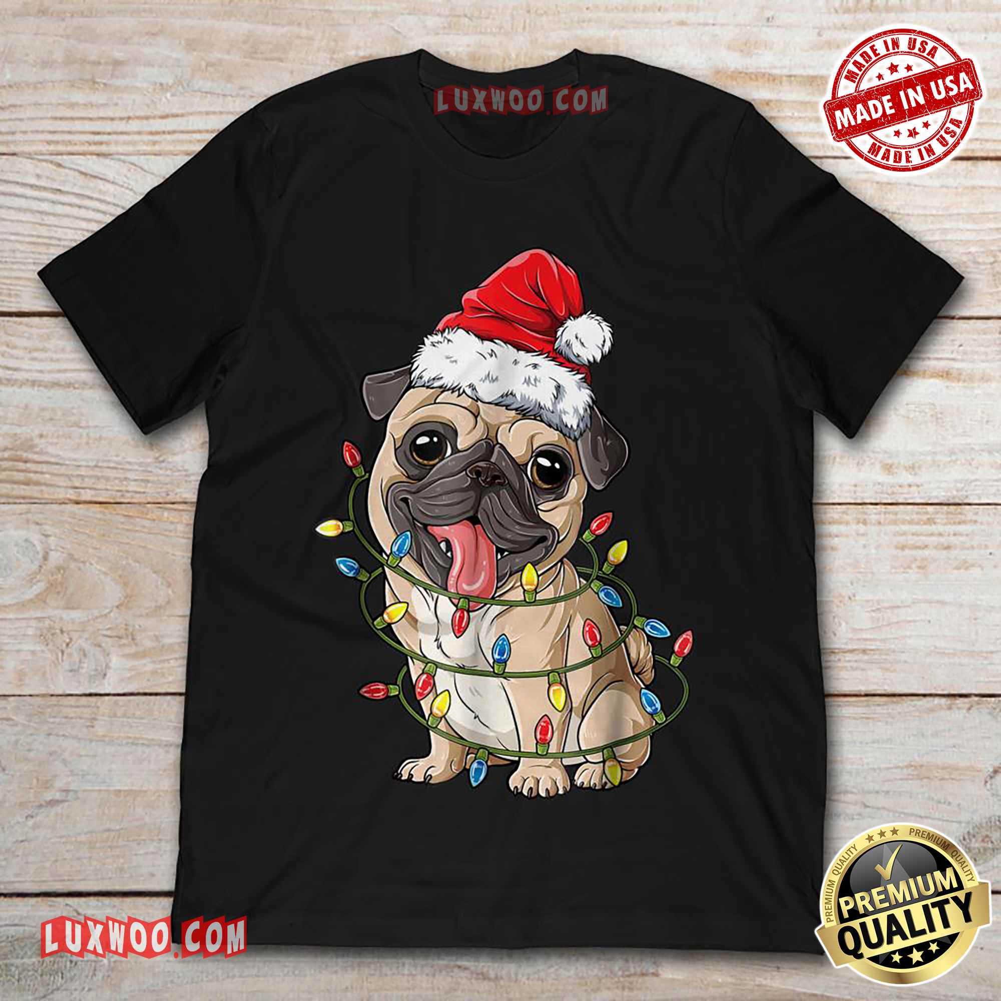 bulldog christmas t shirt