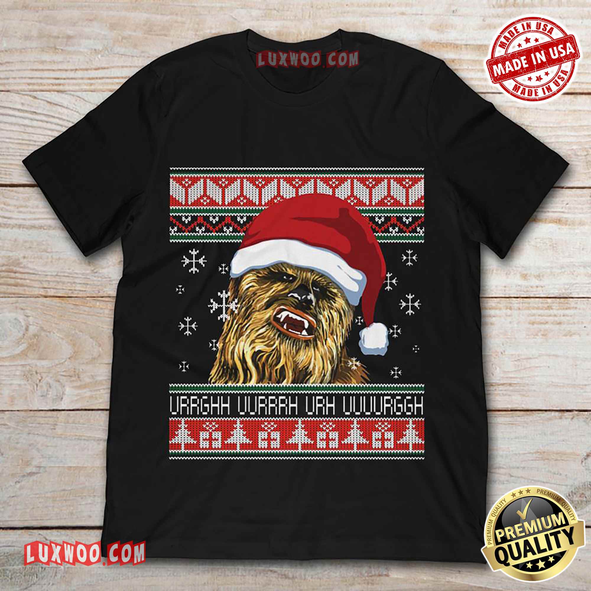 Chewbacca Translation Happy Birthday Urrghh Uurrrh Urh Uuuurggh Tee Shirt