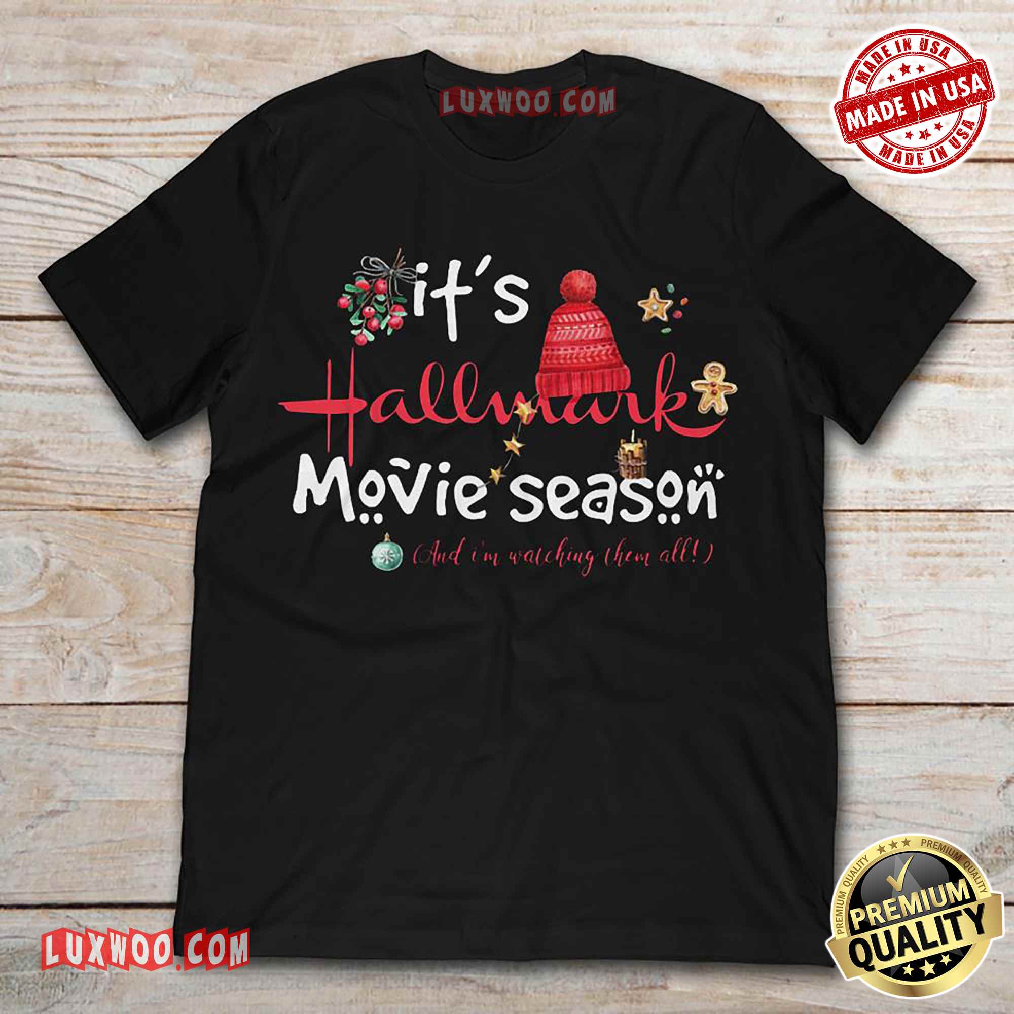 Christmas Its Hallmark Movie Season And Im Watching Them All Tshirt