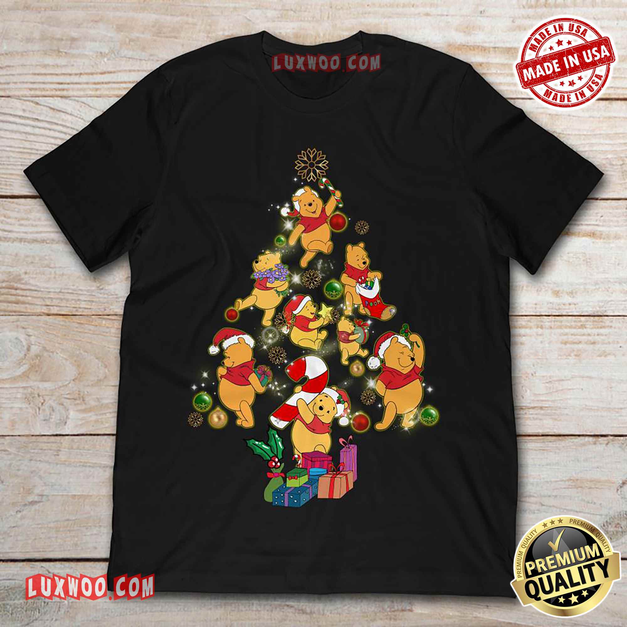 Christmas Tree Winnie-the-pooh Shirt