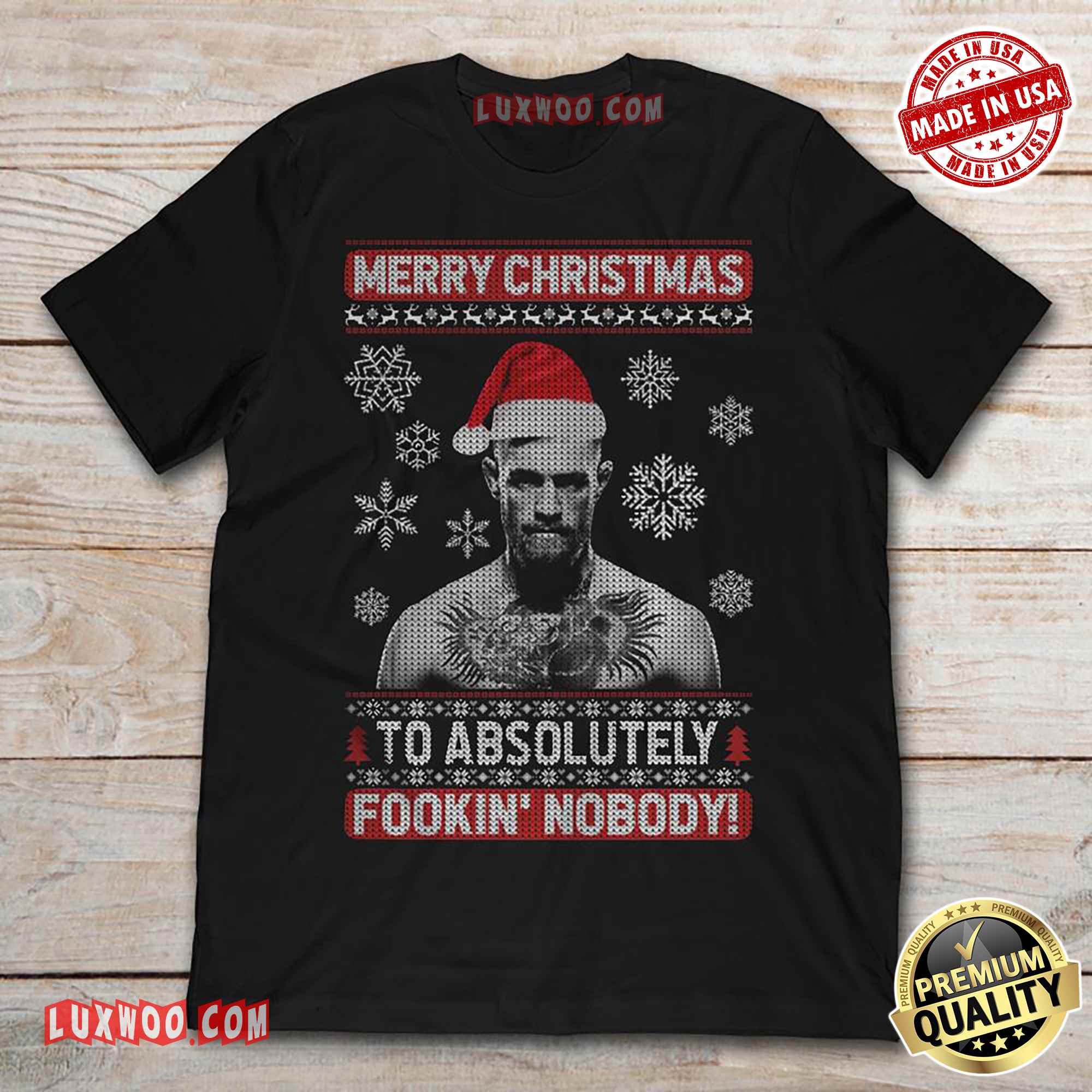 Conor Mcgregor Merry Christmas To Absolutely Fookin Nobody Shirt