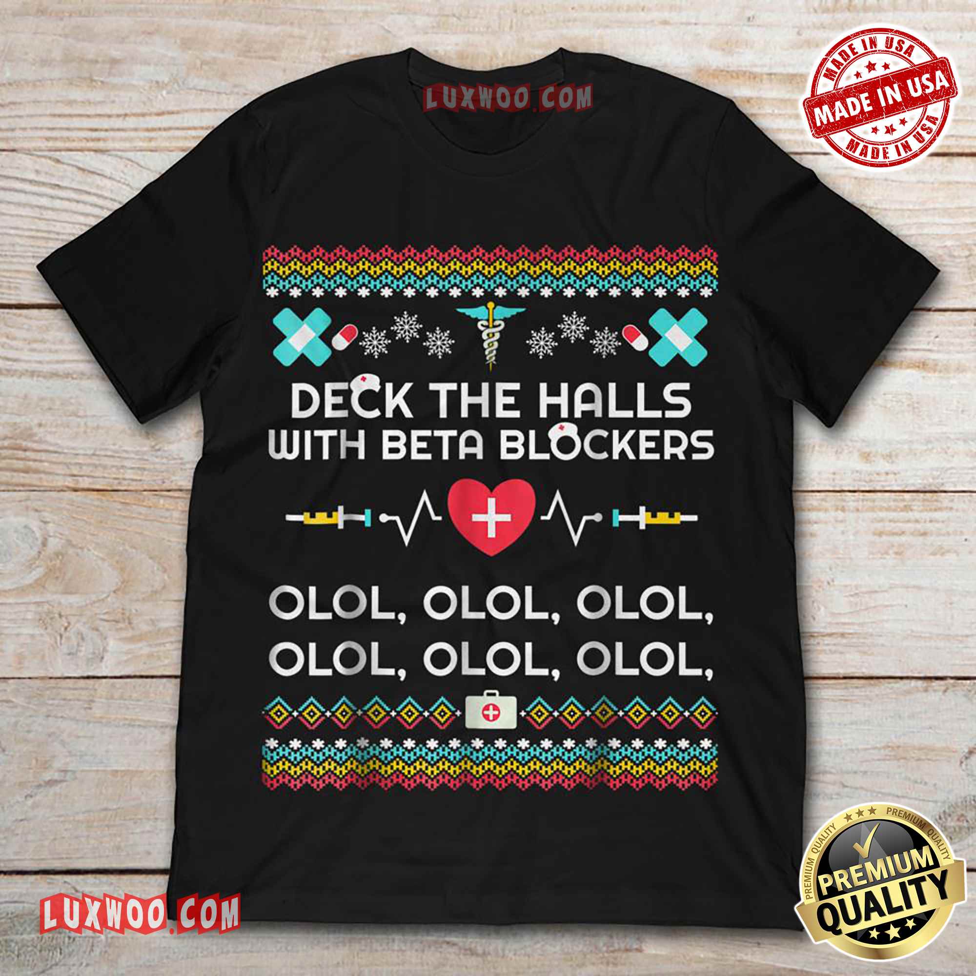 Deck The Halls With Beta Blockers Olol Shirt
