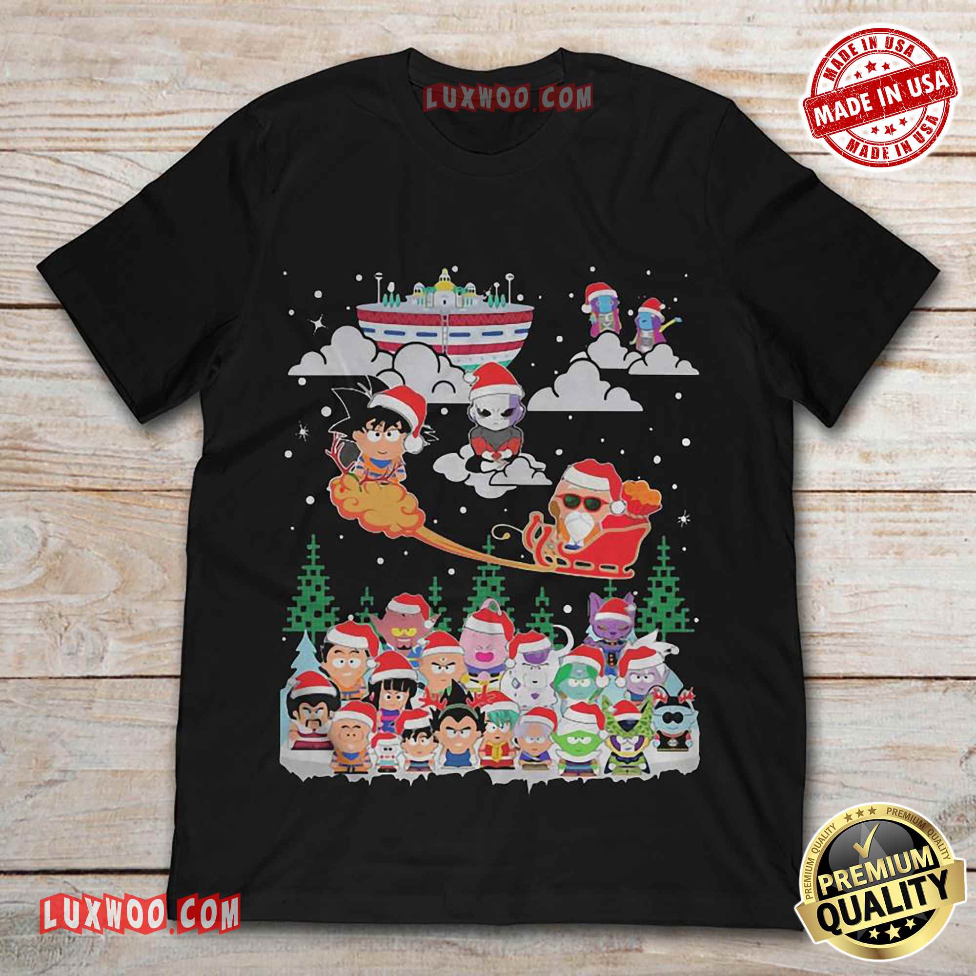 Funny Christmas Dragon Ball Shirt