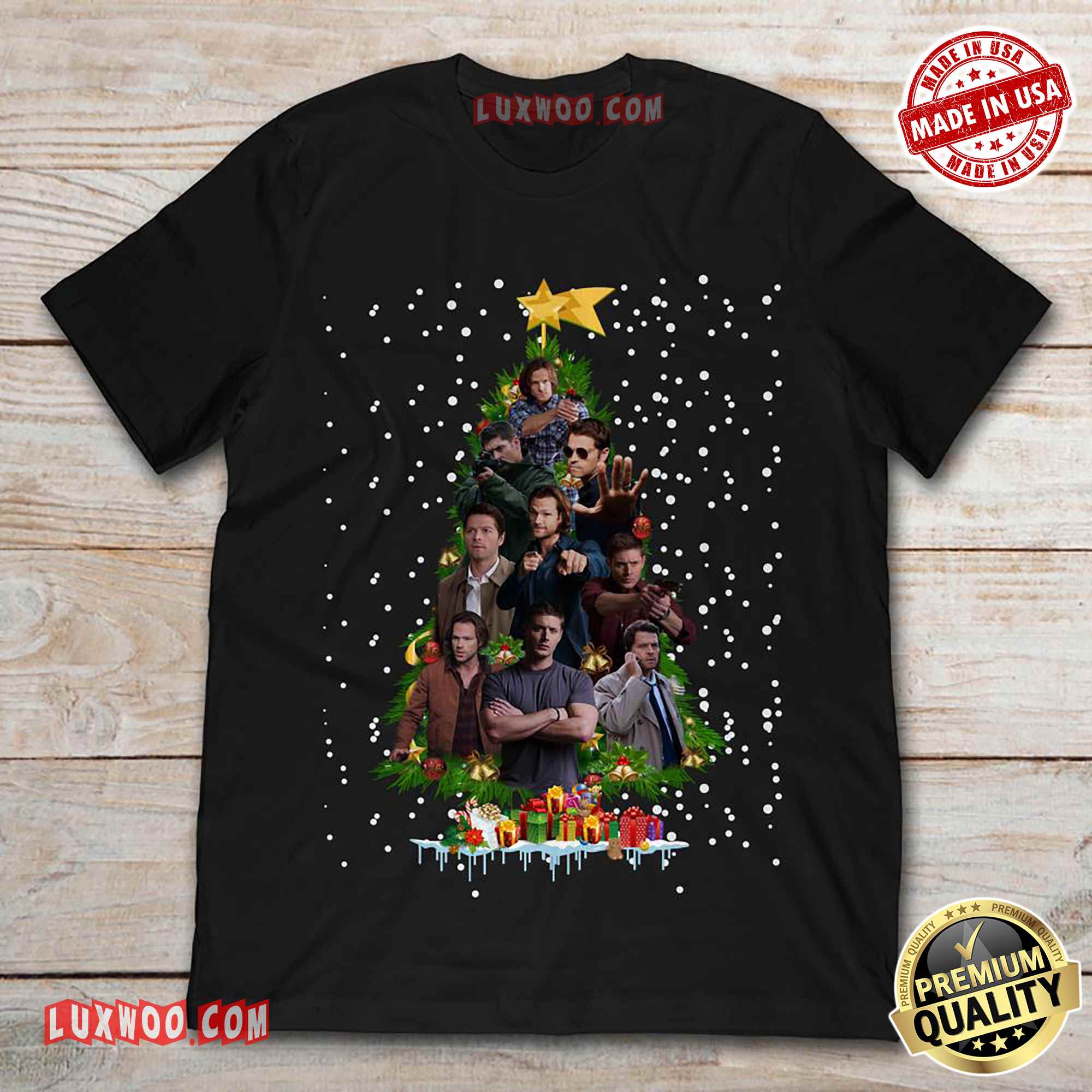 blood type christmas tree shirt