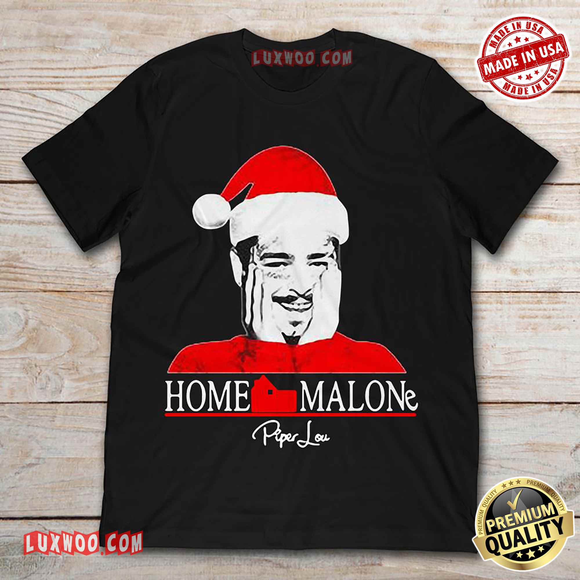 Home Malone Piper Lou Home Alone Post Malone Christmas Tee Shirt