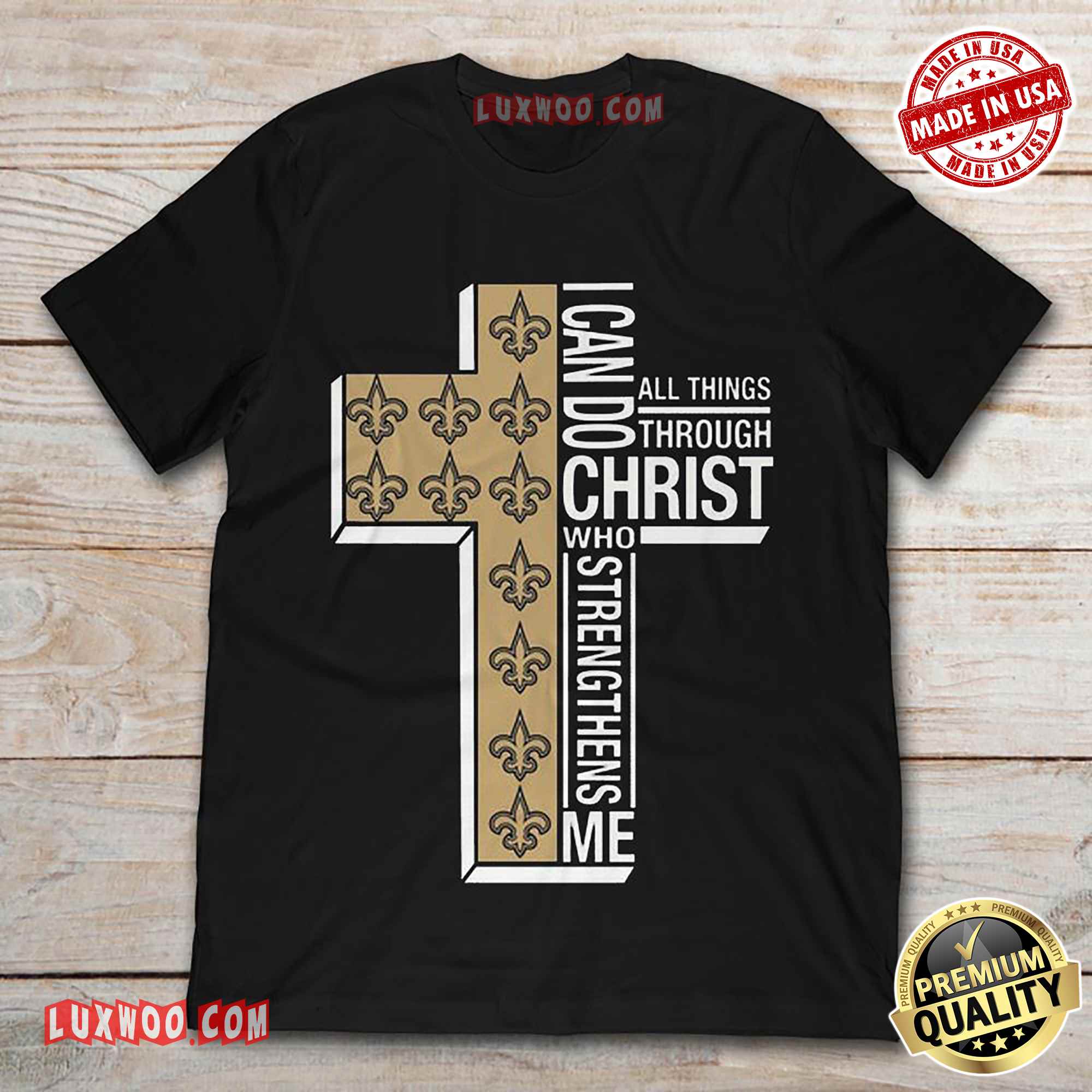 I Can Do All Things Through Christ Who Strengthens Me Cross Christmas Shirt