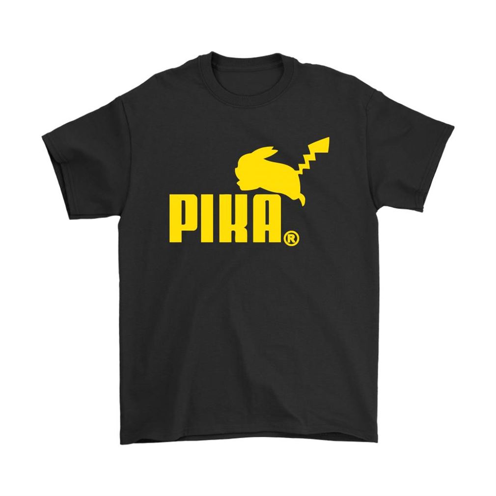 Puma Logo Pika Pokemon Pikachu Mashup Shirts Plus Size Up To 5xl