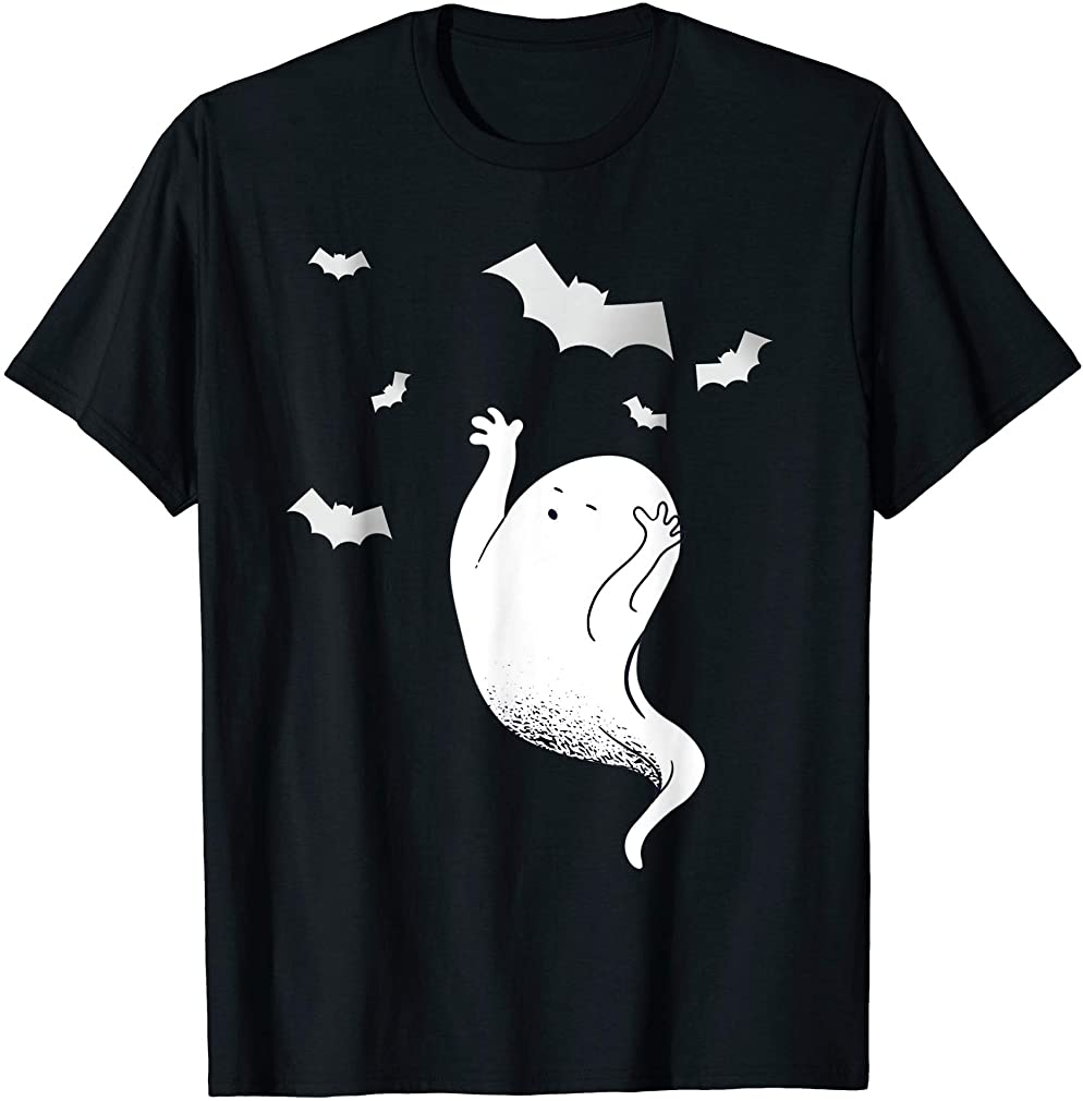 Funny Ghost Vintage Boo Halloween Costume For Men Women Kids Tshirt