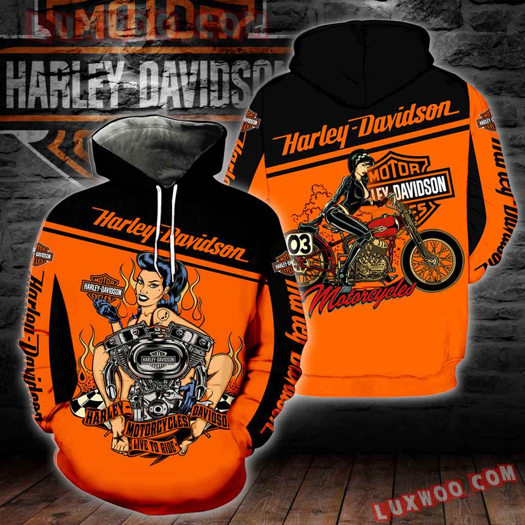 Harley Davidson Motorcycle Live To Ride 3d Hoodies Printed Zip Hoodies ...