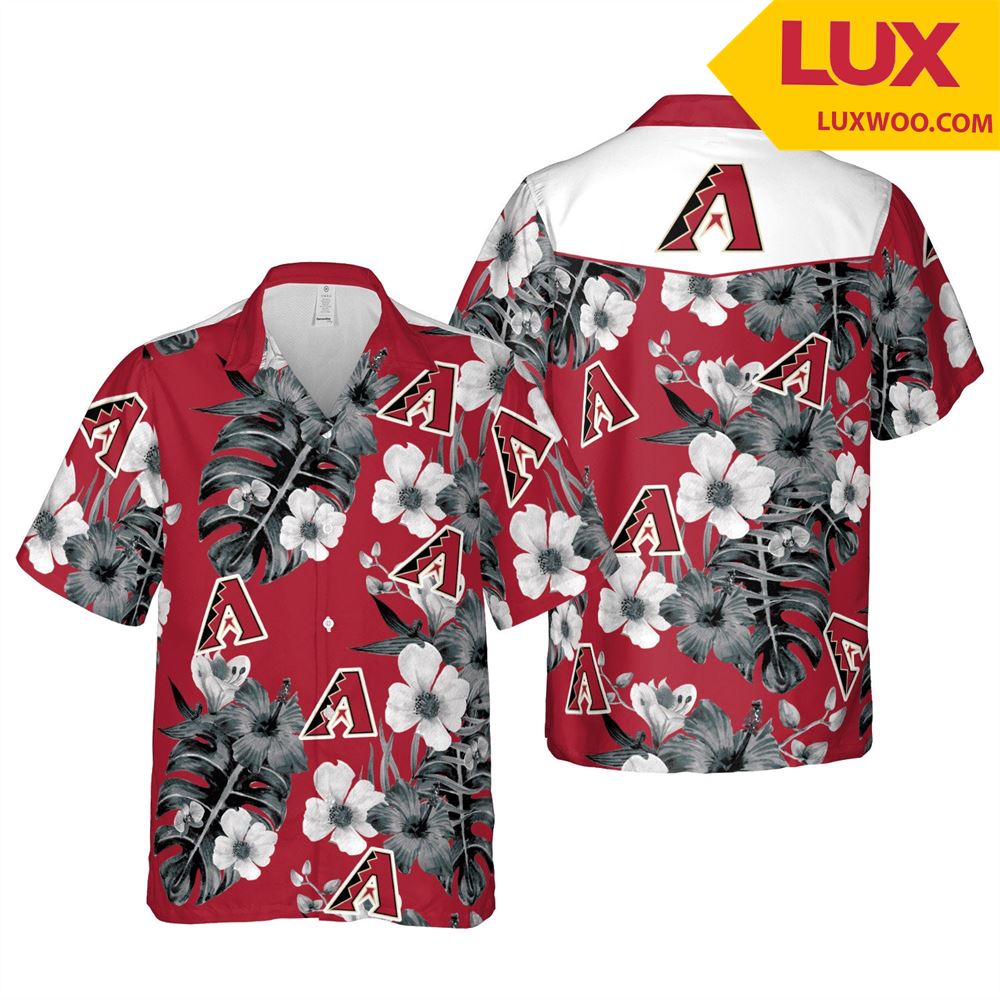 Arizona-diamondbacks Mlb Phoenix- Arizona Hawaii Floral Baseball Unisex Shi Shirt