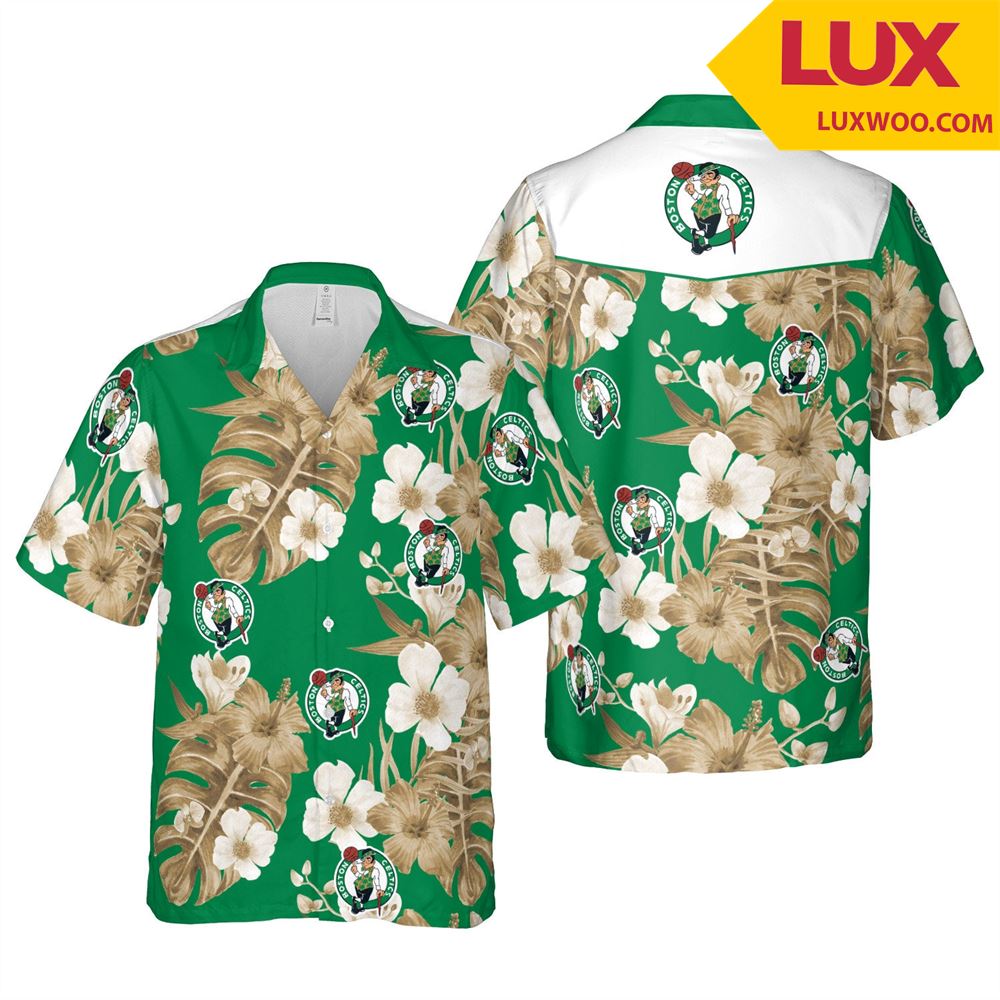 Boston-celtics Nba Boston Hawaii Floral Baseball Unisex Shirt Tha052502