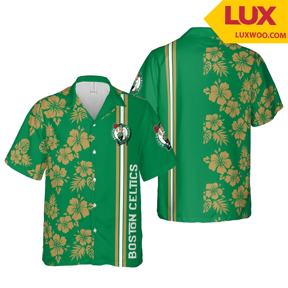 Boston-celtics Nba Boston Hawaii Floral Baseball Unisex Shirt Tha060112