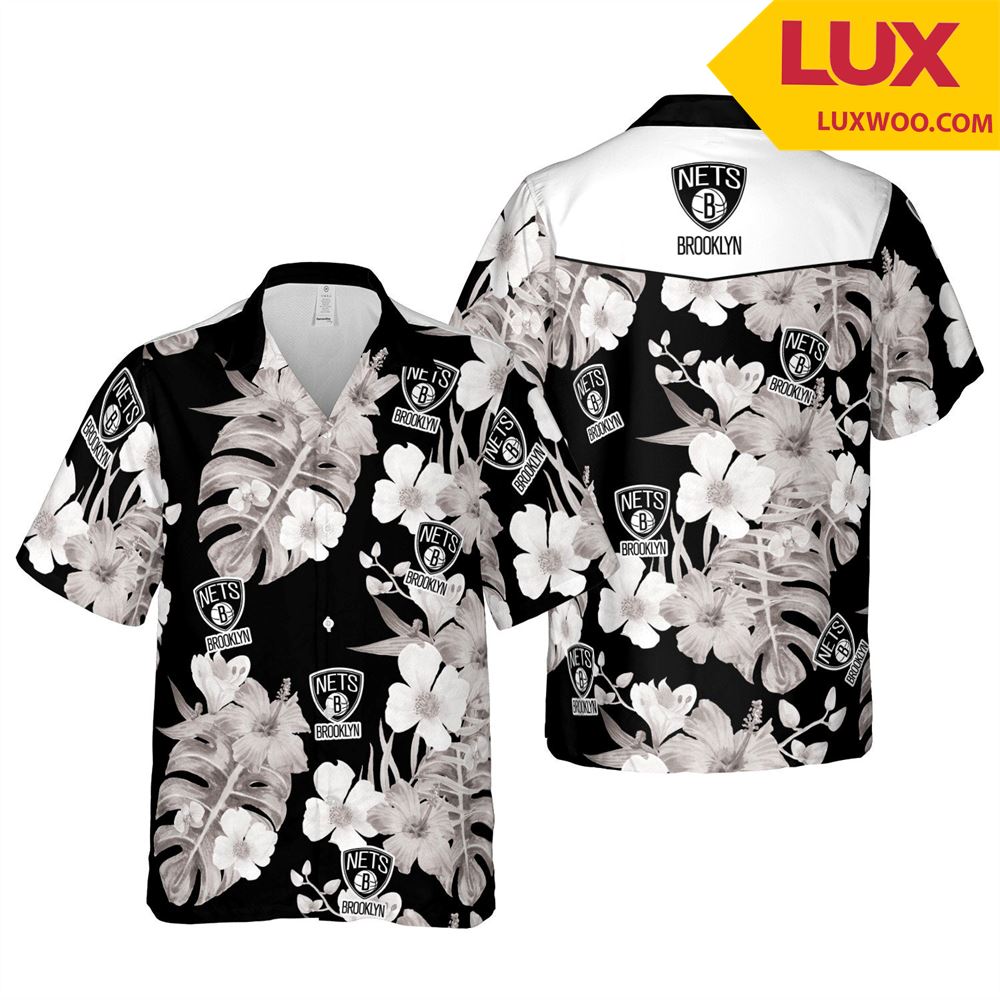 Brooklyn-nets Nba Hawaii Floral Basketball Unisex Shirt Tha052503