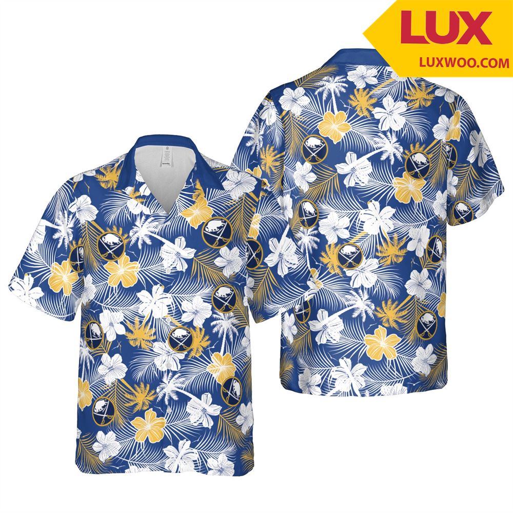 Buffalo-sabres Nhl Buffalo- New York Hawaii Floral Ice Hockey Unisex Shirt Tee