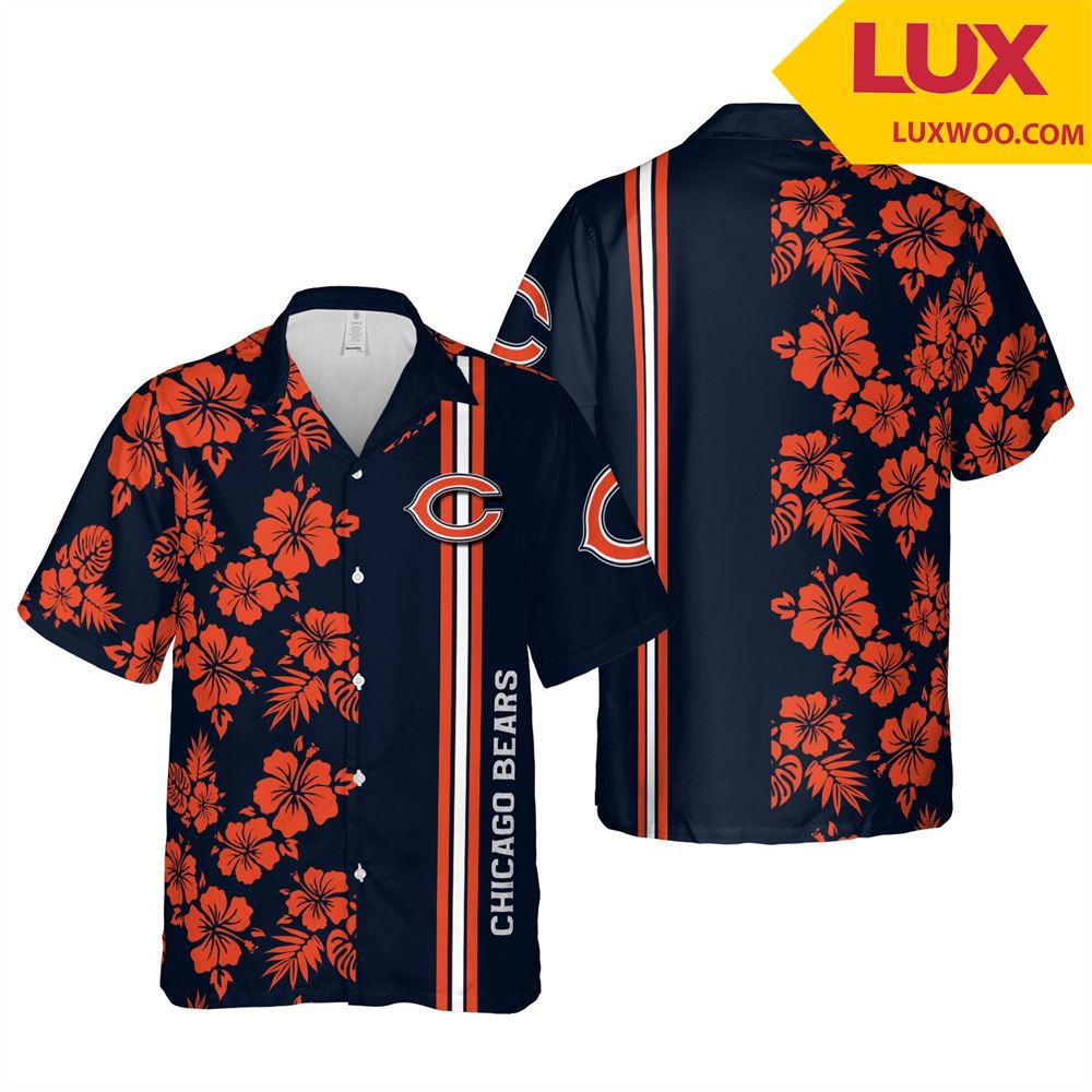 Chicago-bears Hawaii Floral Unisex Shirt Tha052732