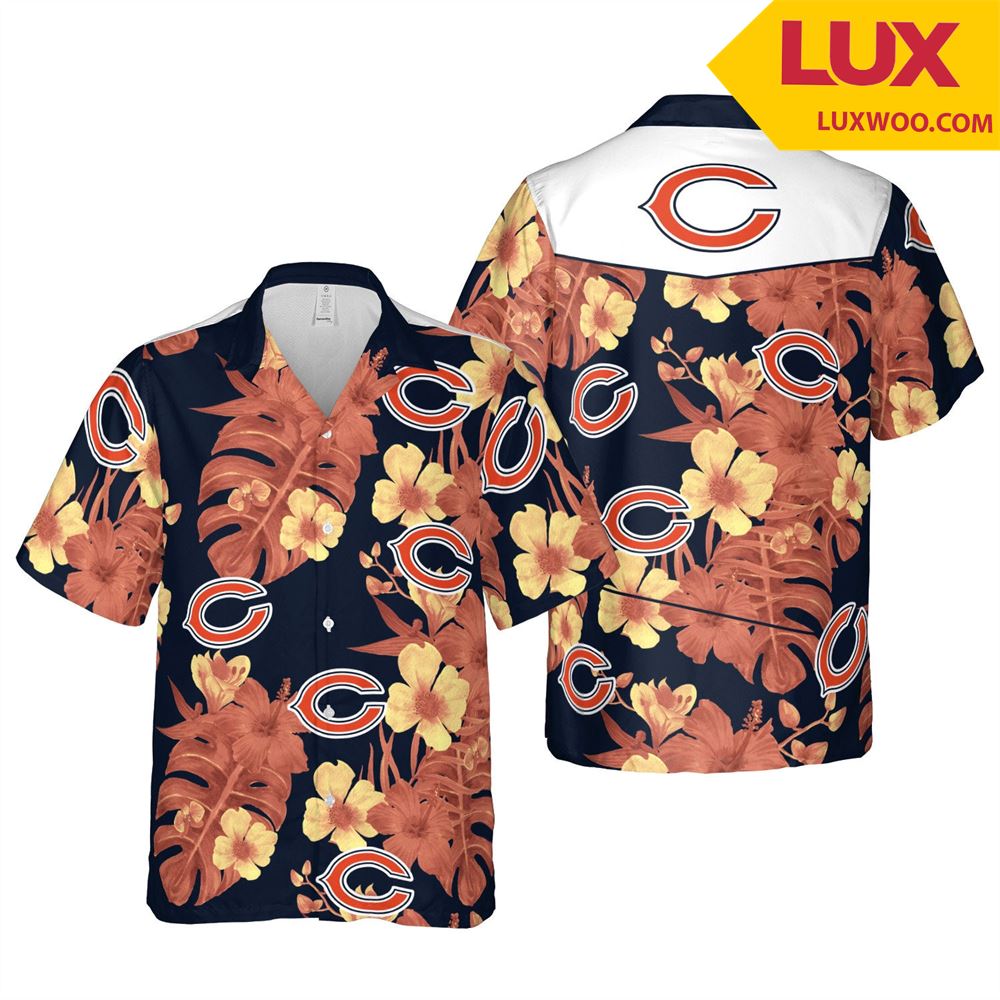 Chicago-bears Nfl Chicago Hawaii Floral Football Unisex Shirt Tha052407