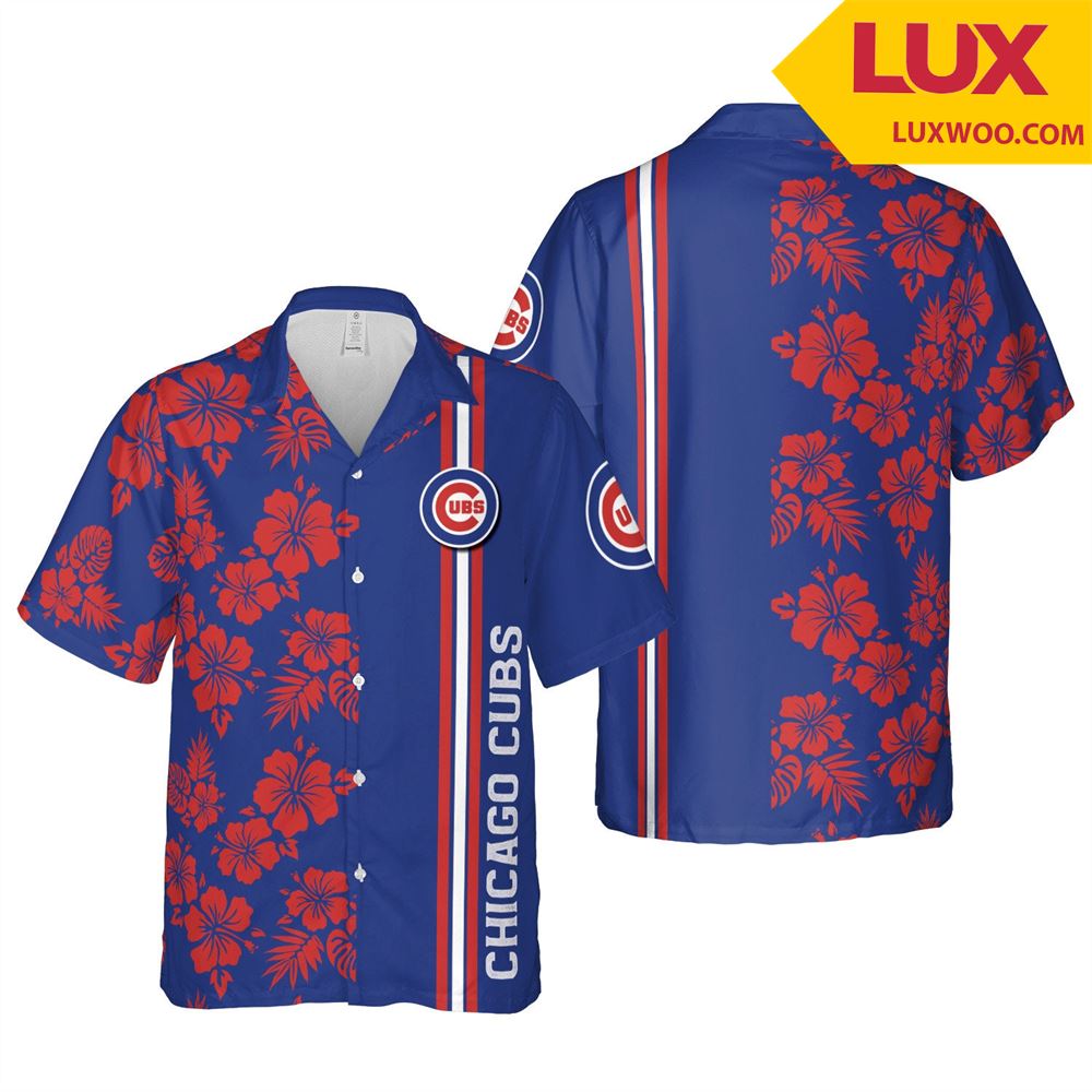 Chicago-cubs Mlb Chicago- Illinois Hawaii Floral Baseball Unisex Shirt Tha0 Clothing