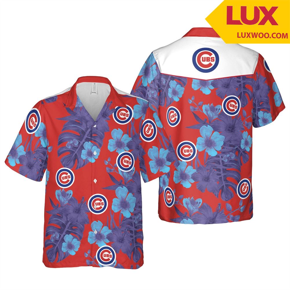 Chicago-cubs Mlb Chicago- Illinois Hawaii Floral Baseball Unisex Shirt Tha0 Tshirts