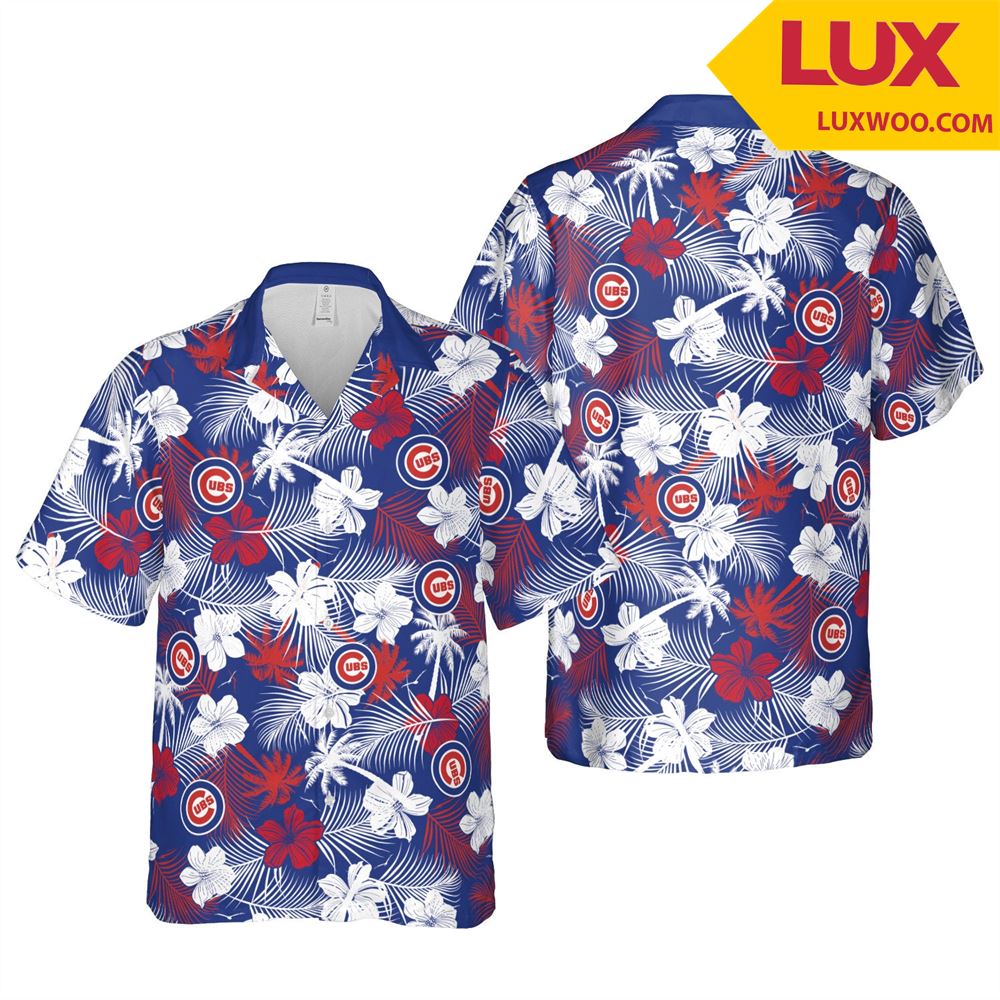 Chicago-cubs Mlb Chicago- Illinois Hawaii Floral Baseball Unisex Shirt Tha0