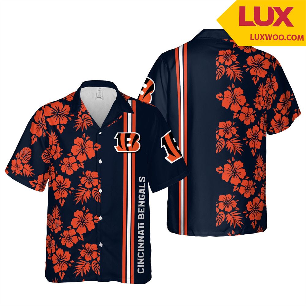 Cincinnati-bengals Hawaii Floral Unisex Shirt Tha052733 - Luxwoo.com