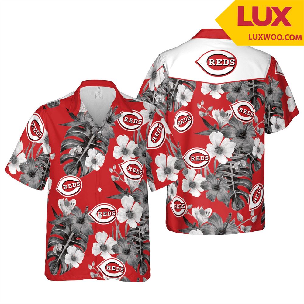 Cincinnati-reds Mlb Cincinnati Hawaii Floral Baseball Unisex Shirt Tha05243