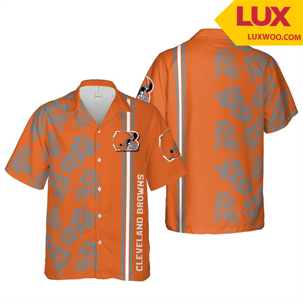 Cleveland-browns Hawaii Floral Unisex Shirt Tha052734