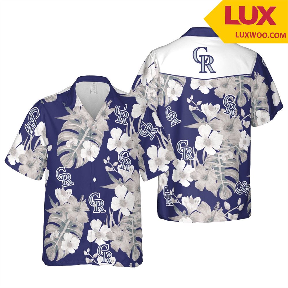 Colorado-rockies Mlb Denver Hawaii Floral Baseball Unisex Shirt Tha052440
