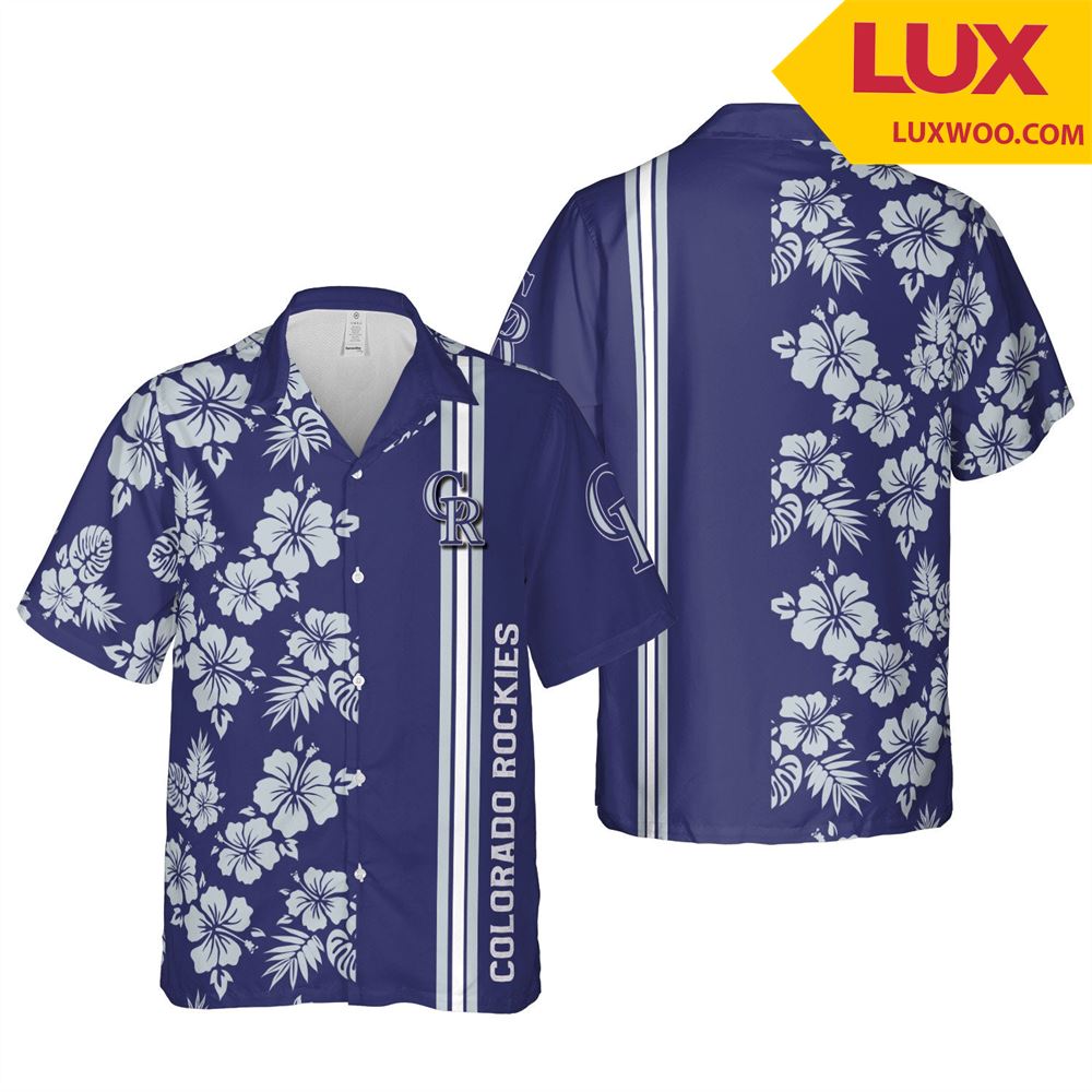 Colorado-rockies Mlb Denver Hawaii Floral Baseball Unisex Shirt Tha052709