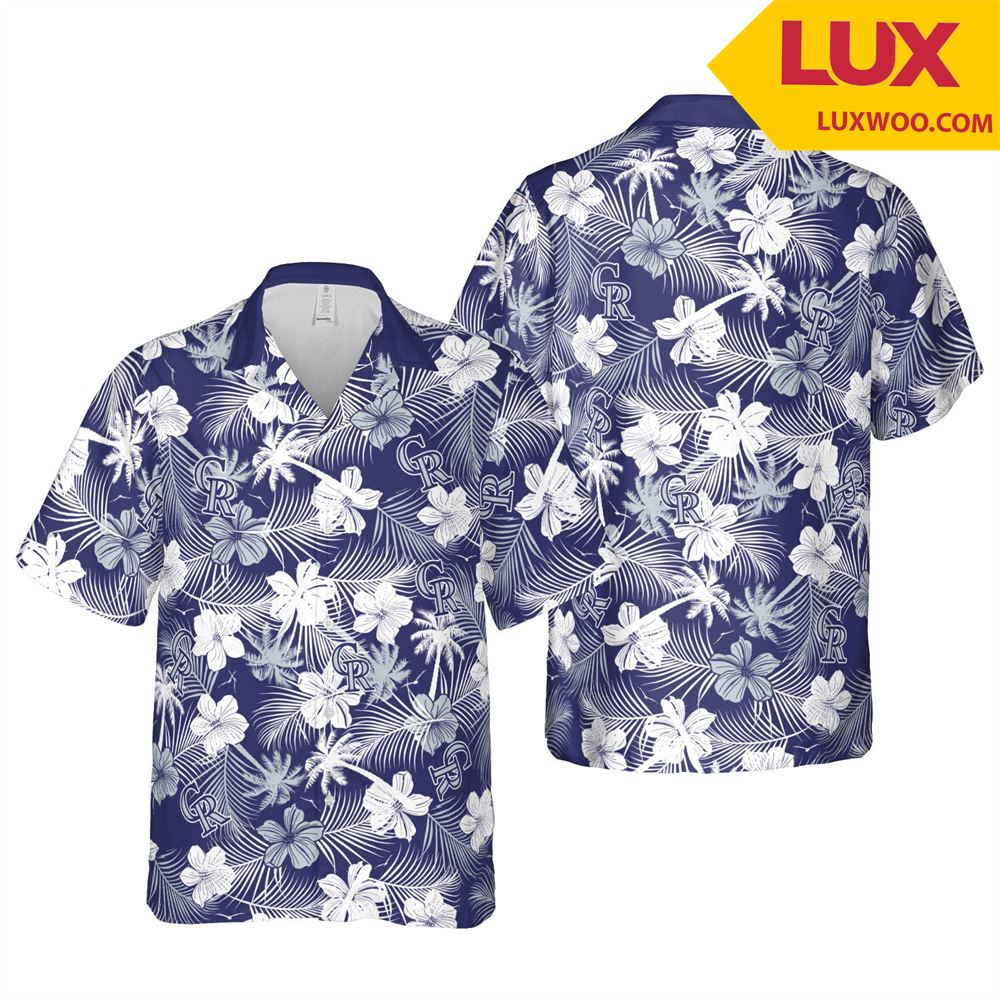 Colorado-rockies Mlb Denver Hawaii Floral Baseball Unisex Shirt Tha0527133
