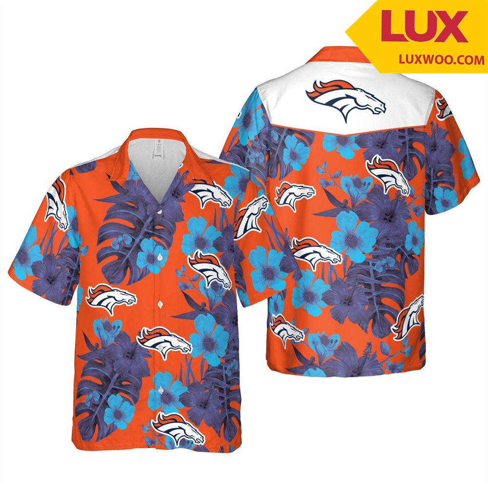 Denver-broncos Nfl Denver Hawaii Floral Football Unisex Shirt Tha052410