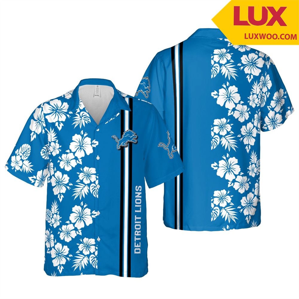 Detroit-lions Hawaii Floral Unisex Shirt Tha052737