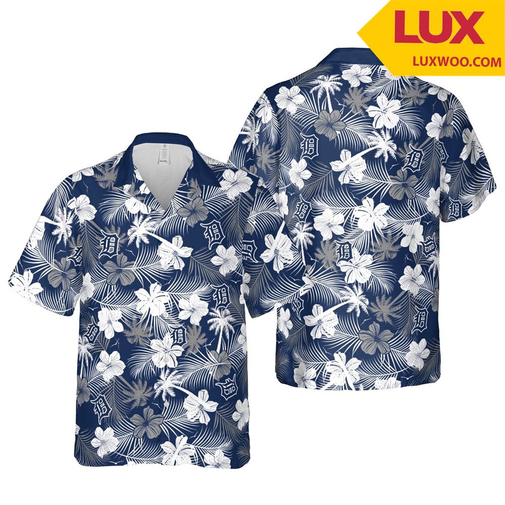 Detroit-tigers Mlb Detroit Hawaii Floral Baseball Unisex Shirt Tha0527137
