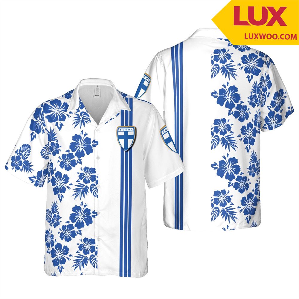 Finland Euro Hawaii Floral Football Unisex Shirt Tha060467