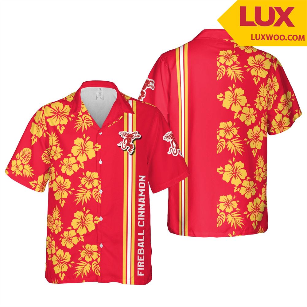 Fireball-cinnamon Hawaii Floral Unisex Shirt Tha052737