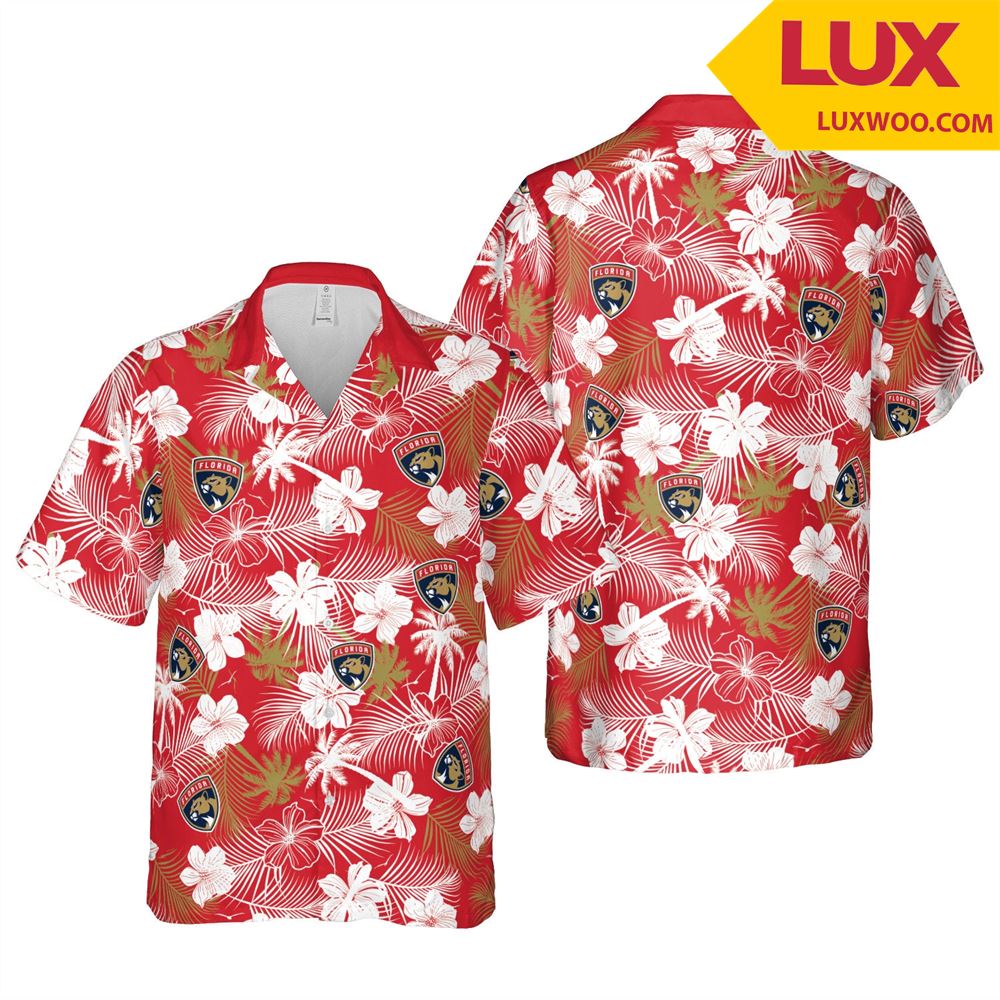 Florida-panthers Nhl Miami Hawaii Floral Ice Hockey Unisex Shirt Tha053112