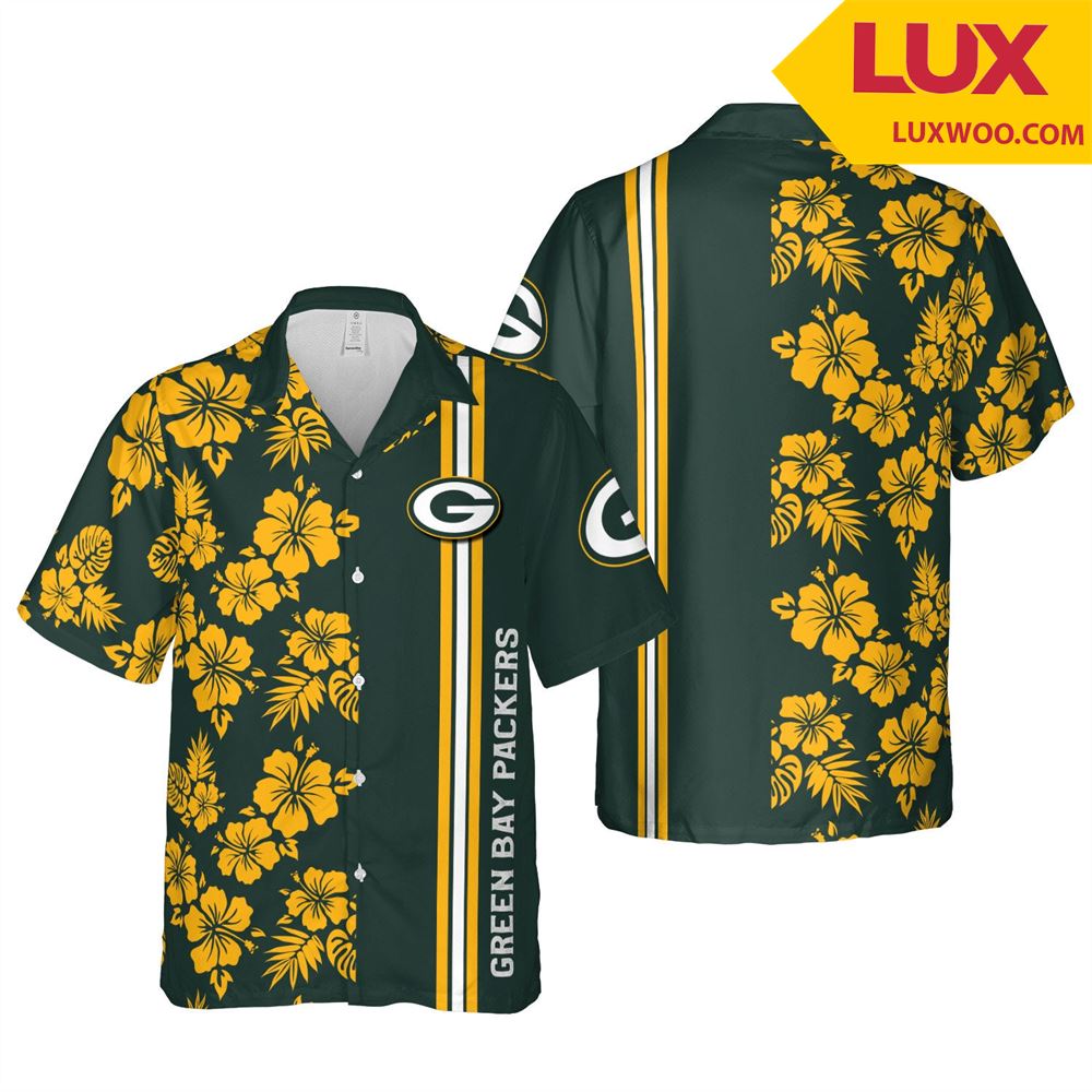 Green-bay-packers Hawaii Floral Unisex Shirt Tha052738