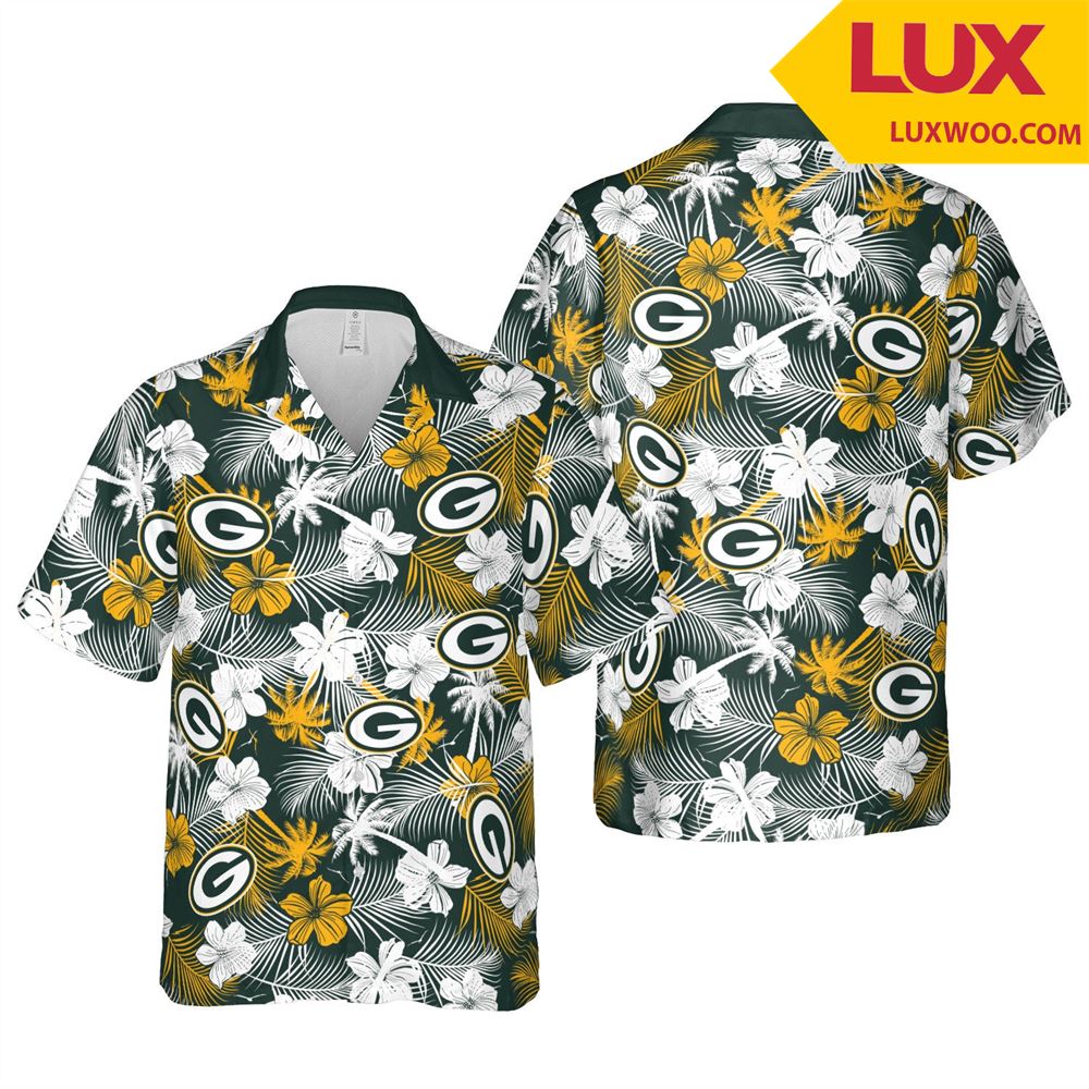 Green-bay-packers Nfl Green Bay- Wisconsin Hawaii Floral Football Unisex Sh