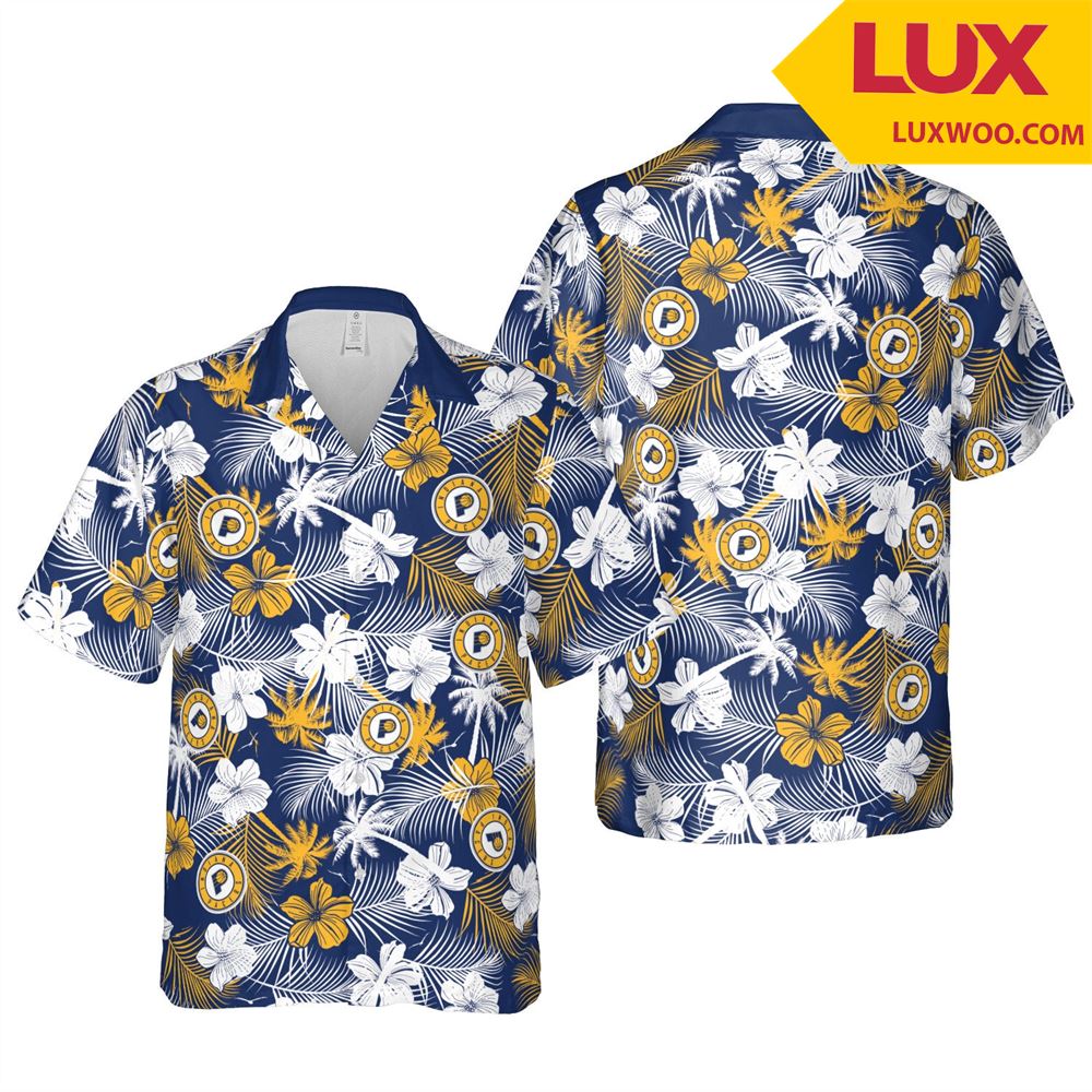 Indiana-pacers Nba Indianapolis Hawaii Floral Basketball Unisex Shirt Tha05 Unisex